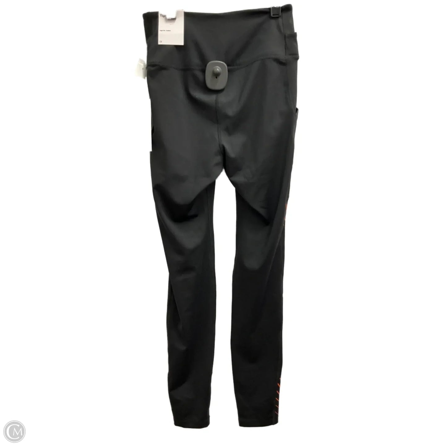 Athletic Leggings By Nike Apparel In Black & Orange, Size: Xs