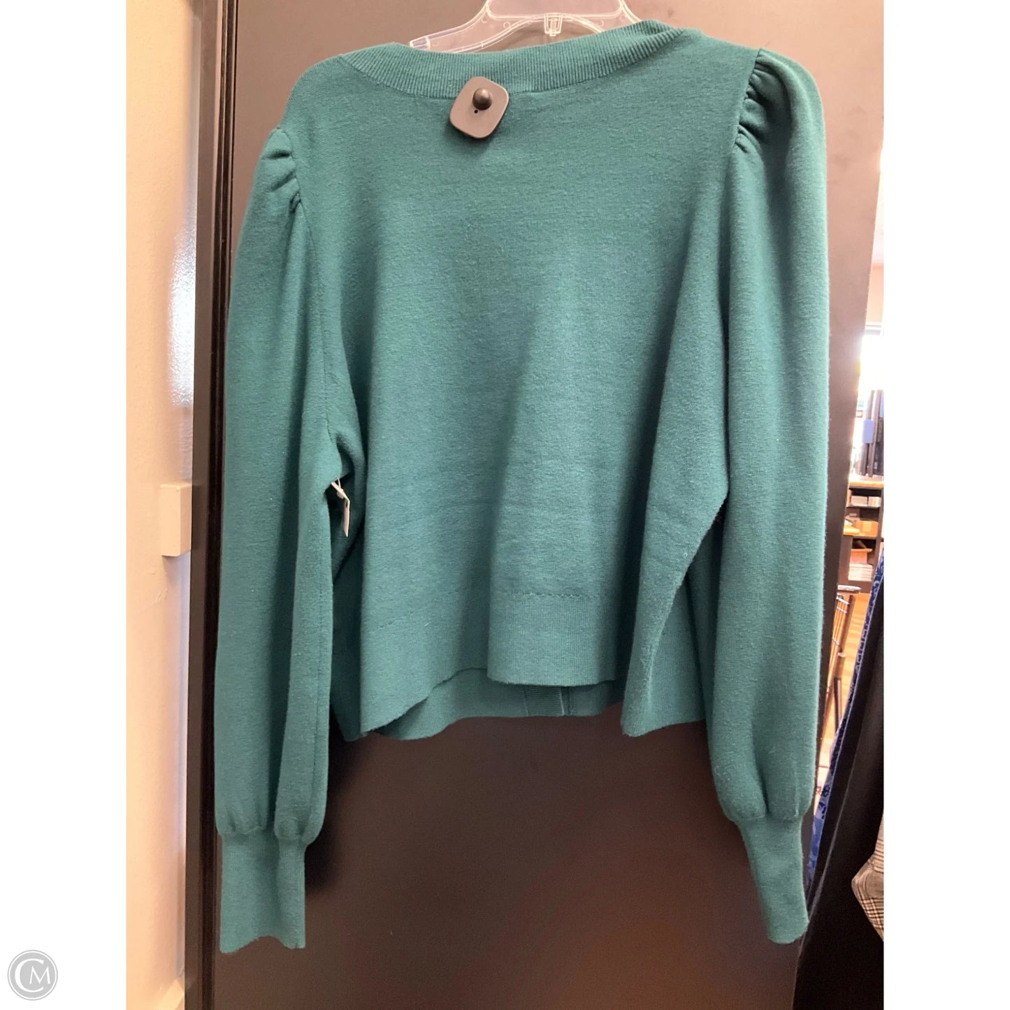 Cardigan By Express In Green, Size: Xl