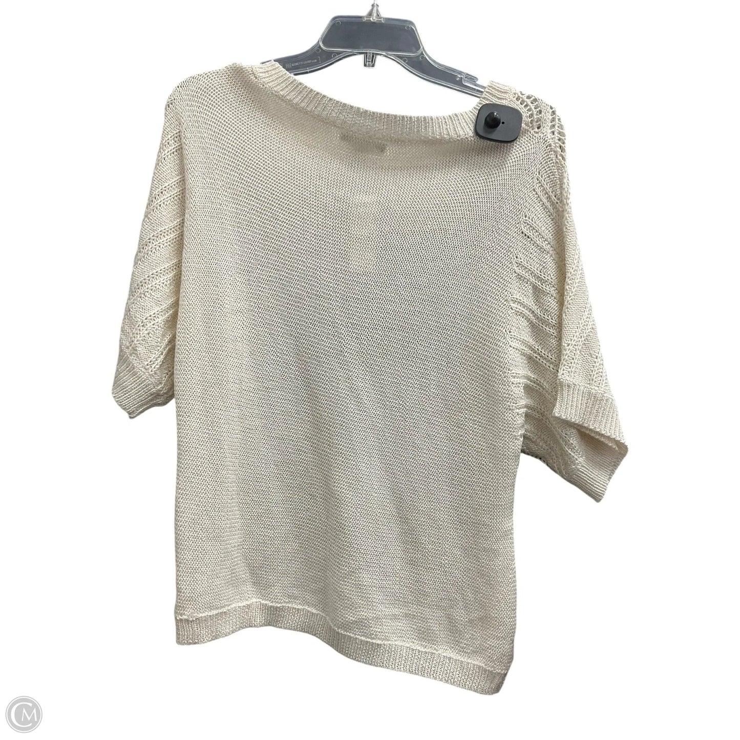 Top Short Sleeve By New York And Co In Cream, Size: Xs