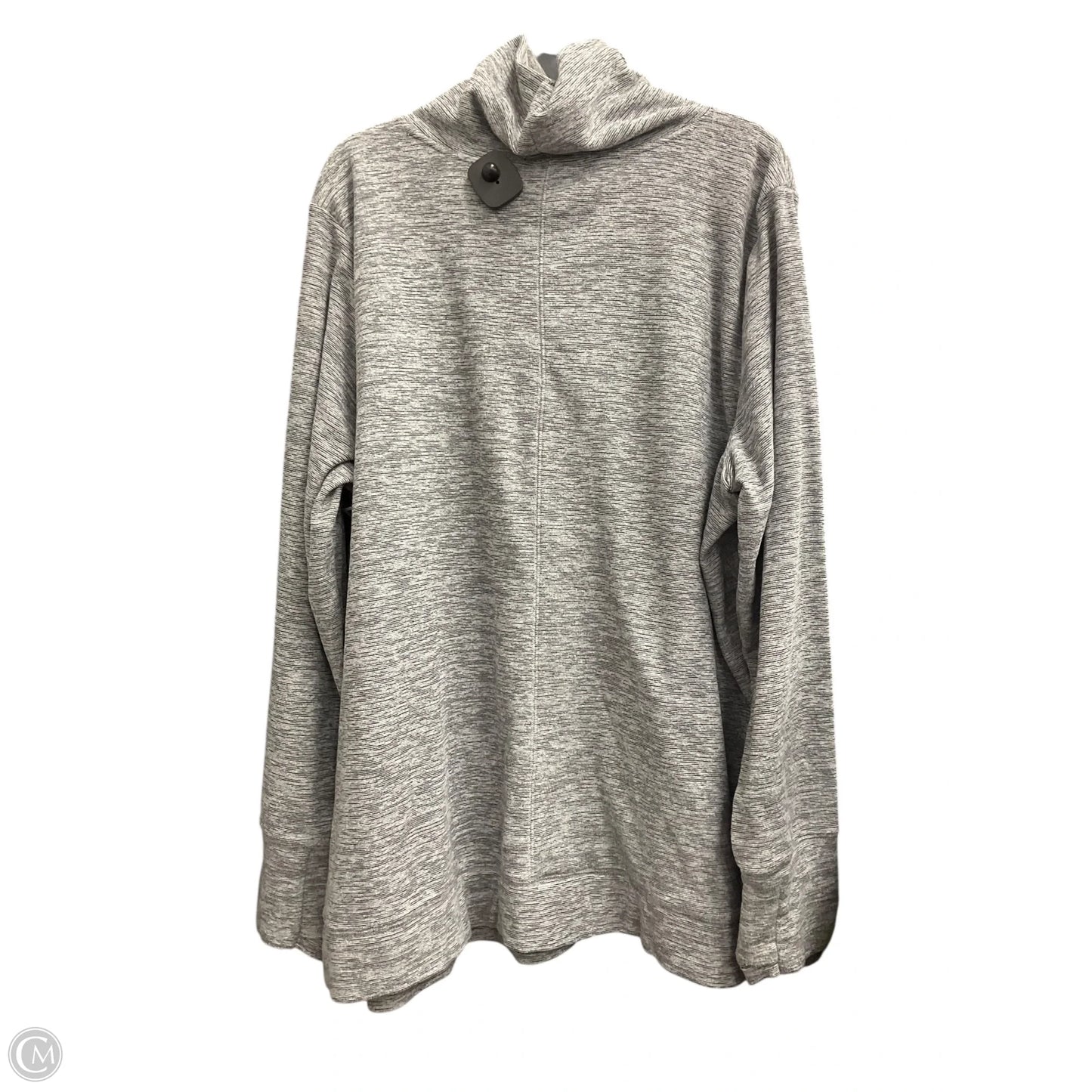 Athletic Top Long Sleeve Collar By Tek Gear In Black, Size: 2x