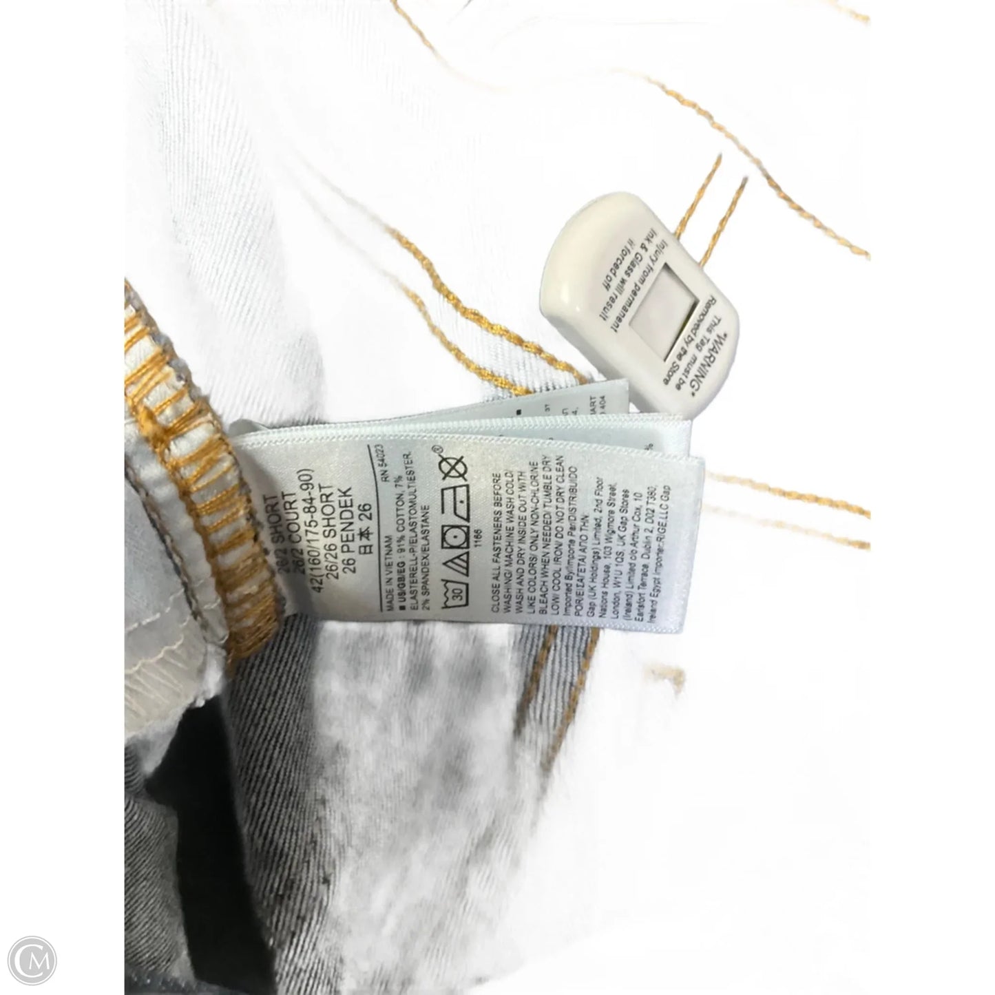 Jeans Skinny By Gap In Blue Denim, Size: 2p