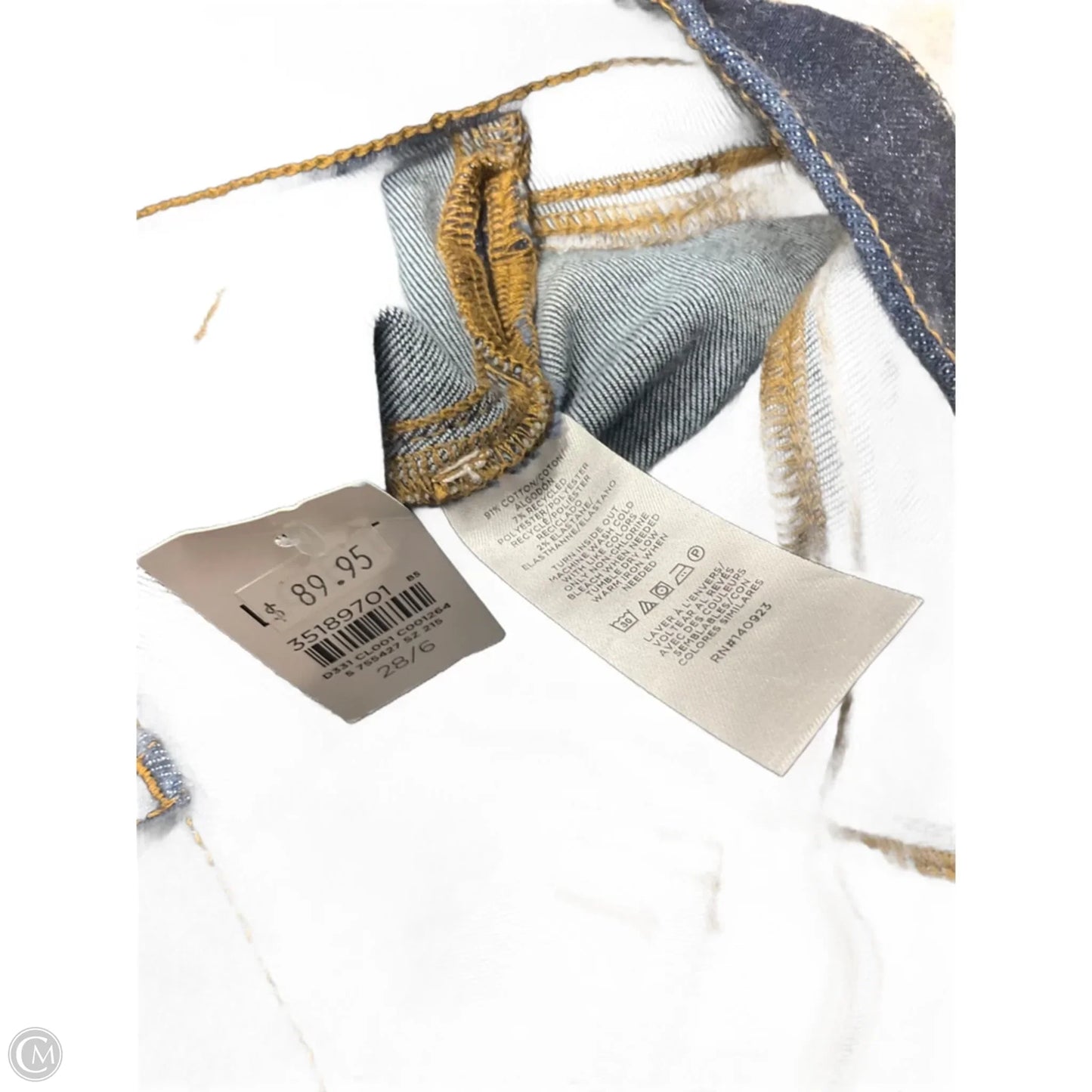 Jeans Flared By Loft In Blue Denim, Size: 6