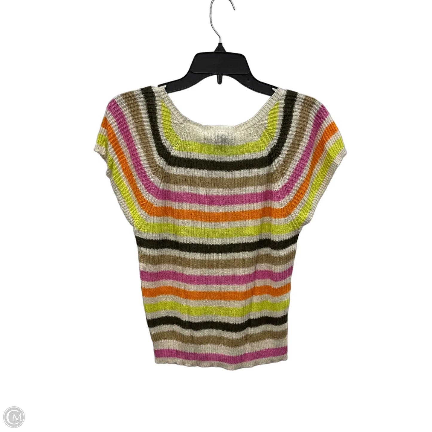 Top Short Sleeve By Loft In Striped Pattern, Size: Xs