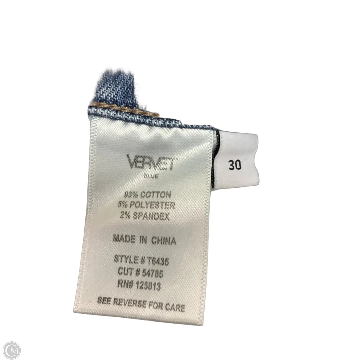 Jeans Straight By Vervet In Blue Denim, Size: 10
