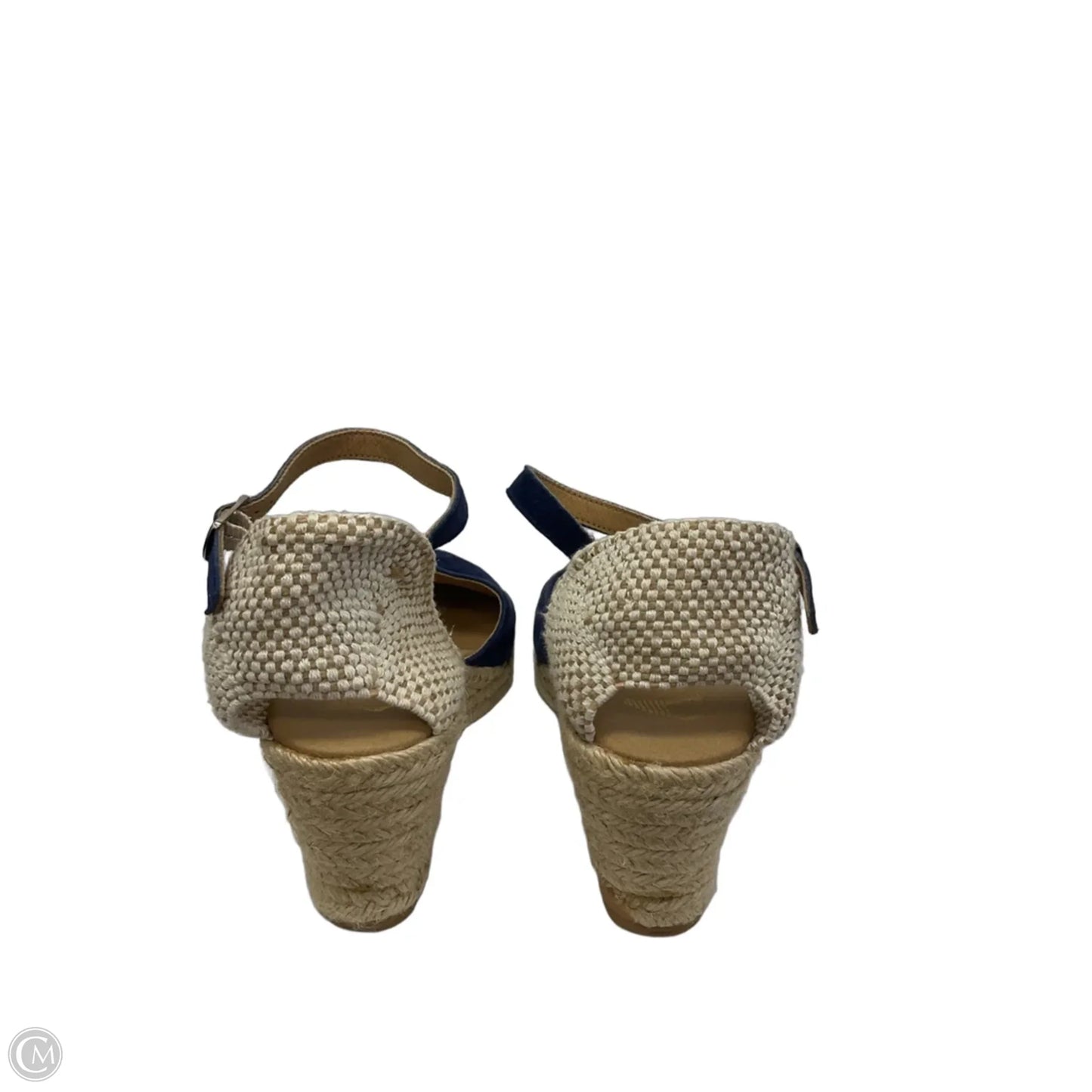 Shoes Heels Wedge By Cmc In Blue, Size: 9