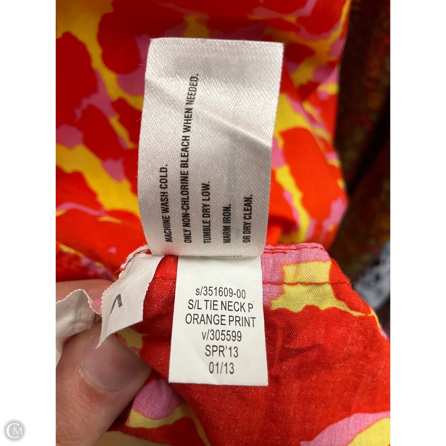 Top Sleeveless By Gap In Orange, Size: S