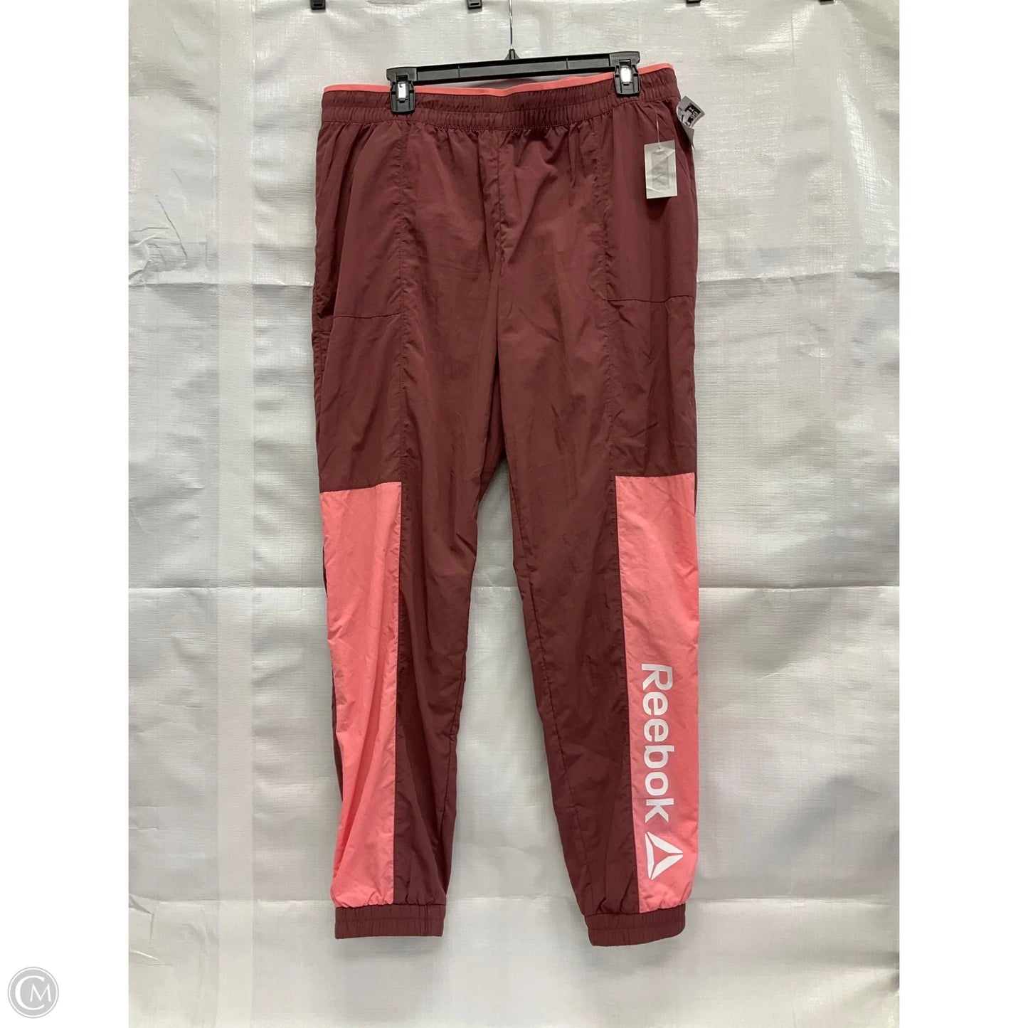 Athletic Pants By Reebok In Pink, Size: L