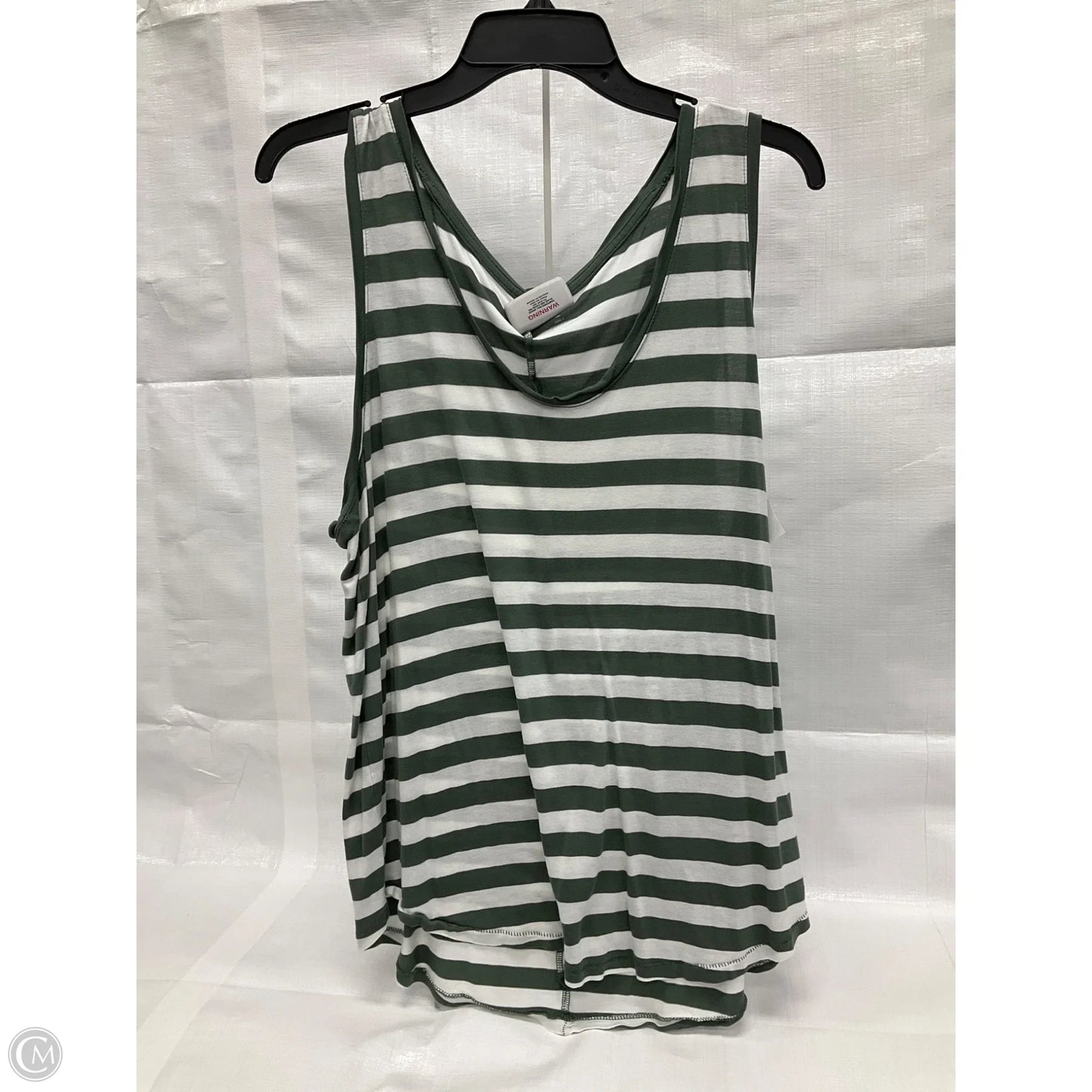 Top Sleeveless By Gap In Striped Pattern, Size: Xl