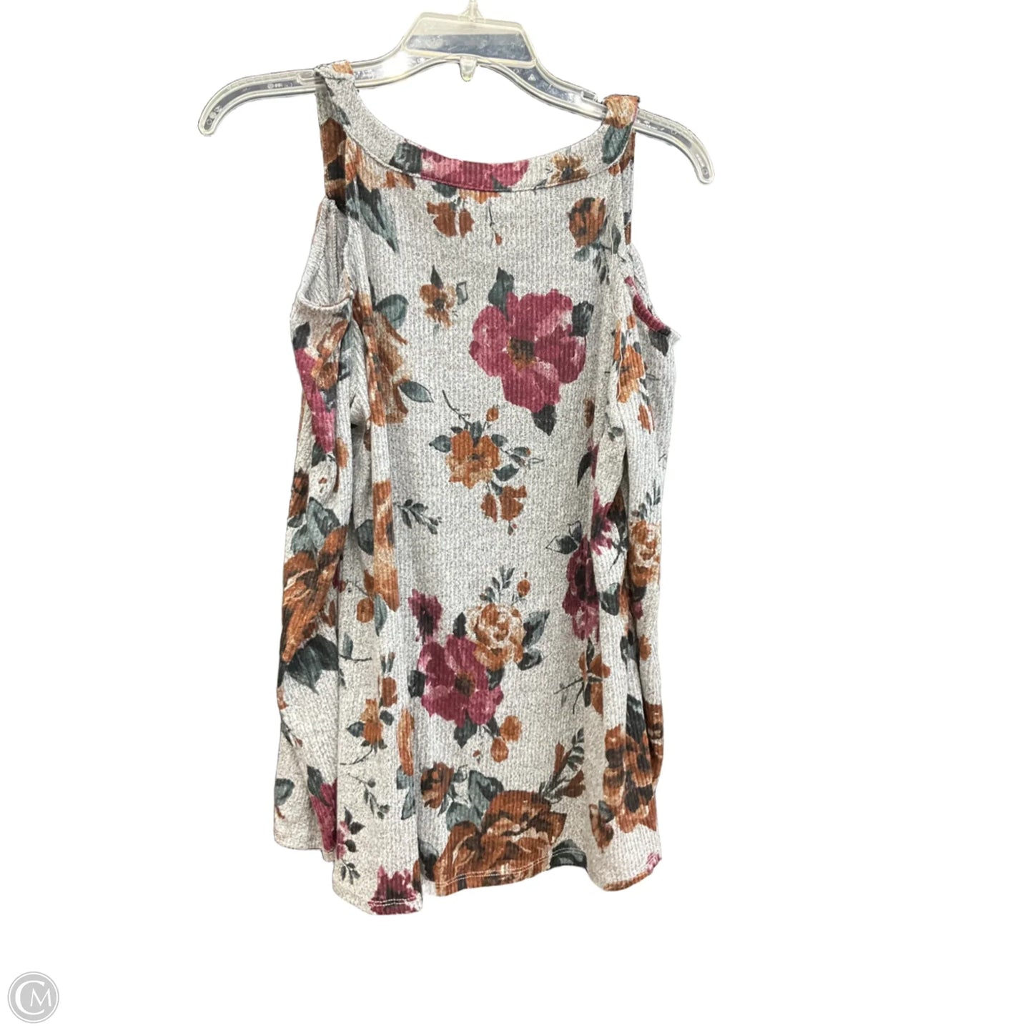 Top Long Sleeve By Maurices In Floral Print, Size: L