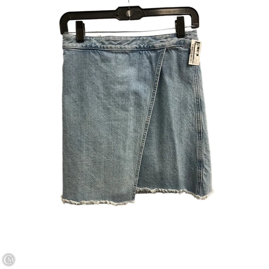 Skirt Mini & Short By Loft In Blue Denim, Size: 14