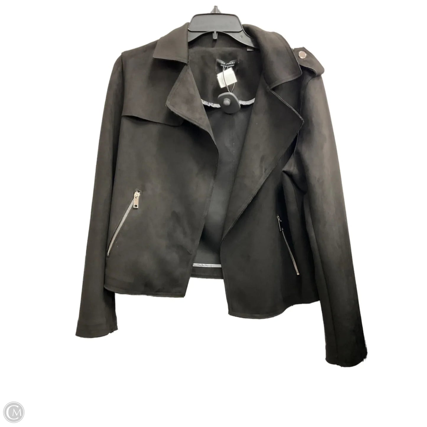 Jacket Moto By Tahari By Arthur Levine In Black, Size: M