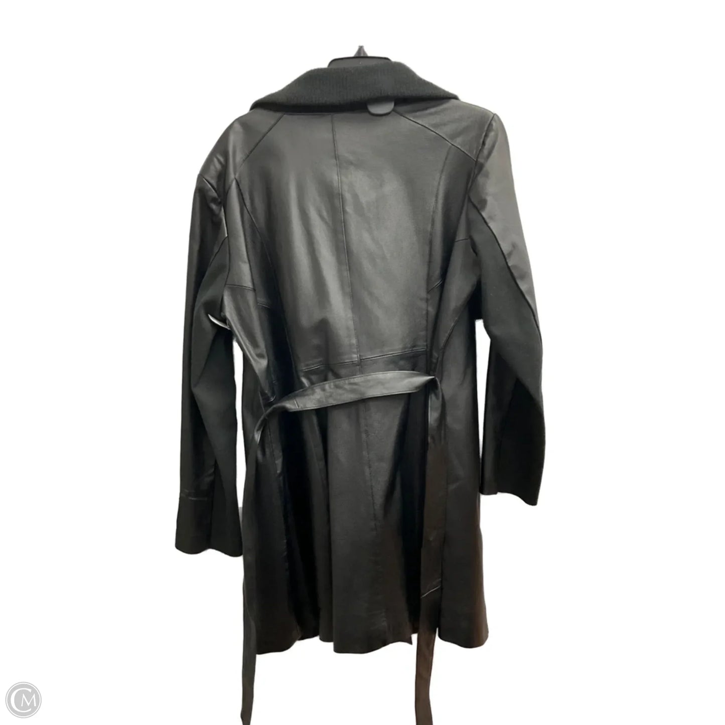 Jacket Leather By Clothes Mentor In Black, Size: Xl
