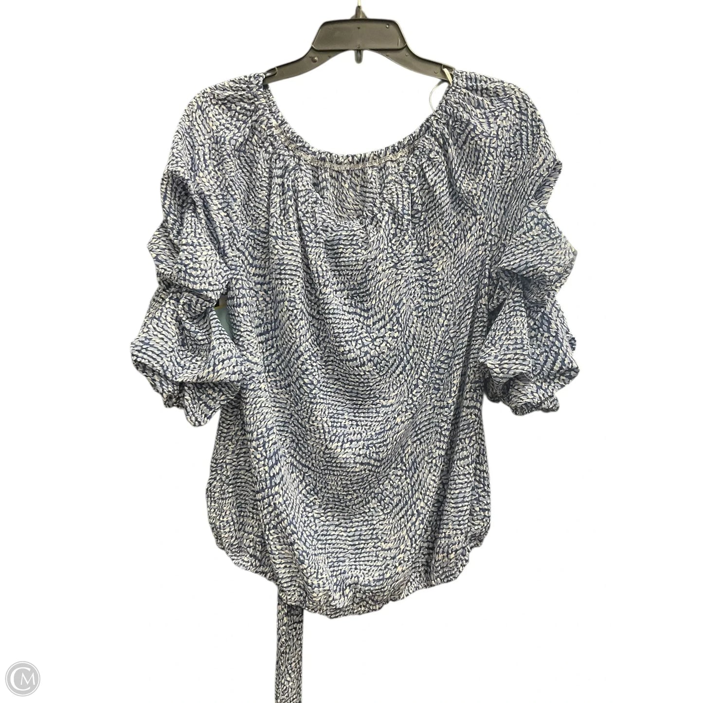 Top Short Sleeve By Cece In Blue, Size: L