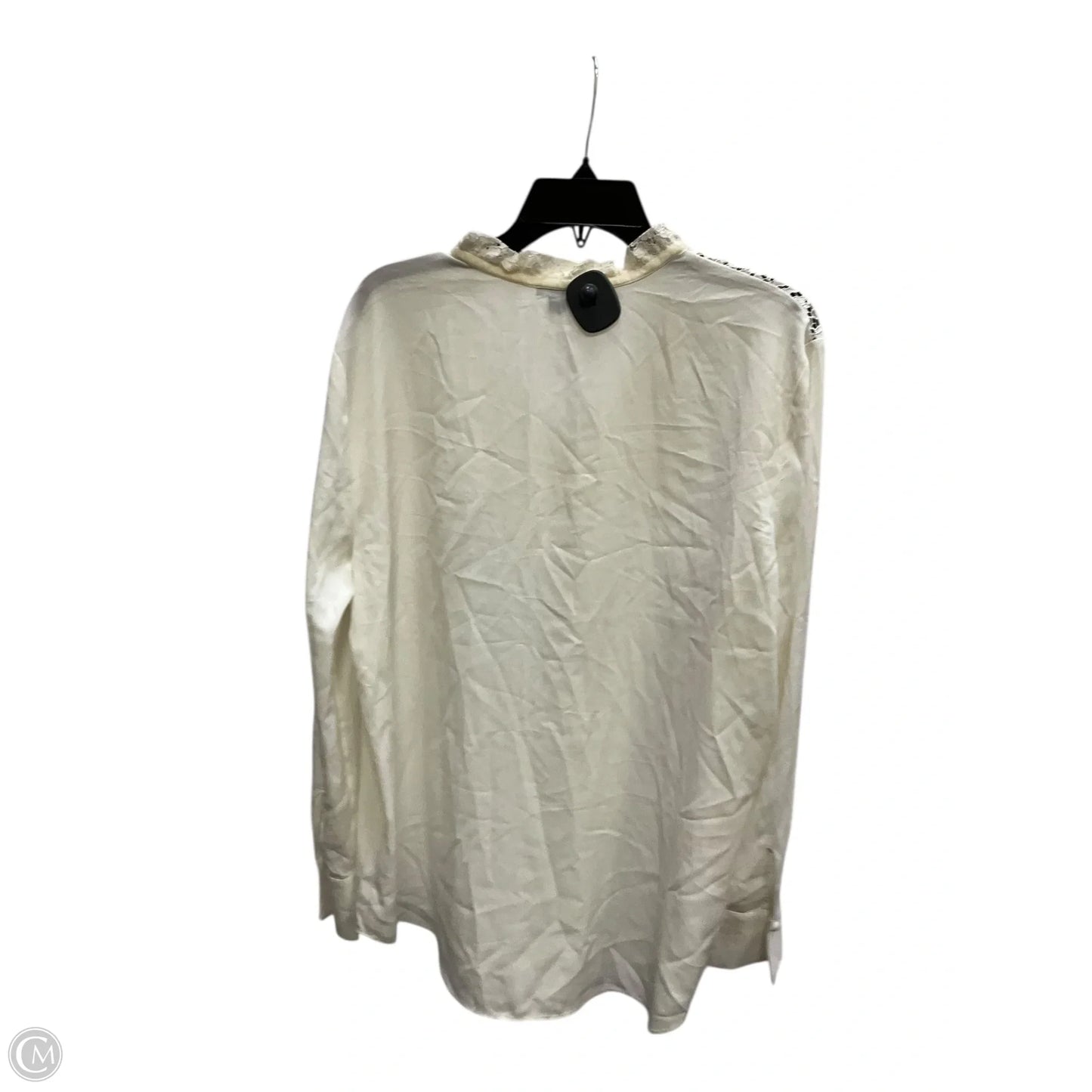 Top Long Sleeve By Ann Taylor In White, Size: Xxl