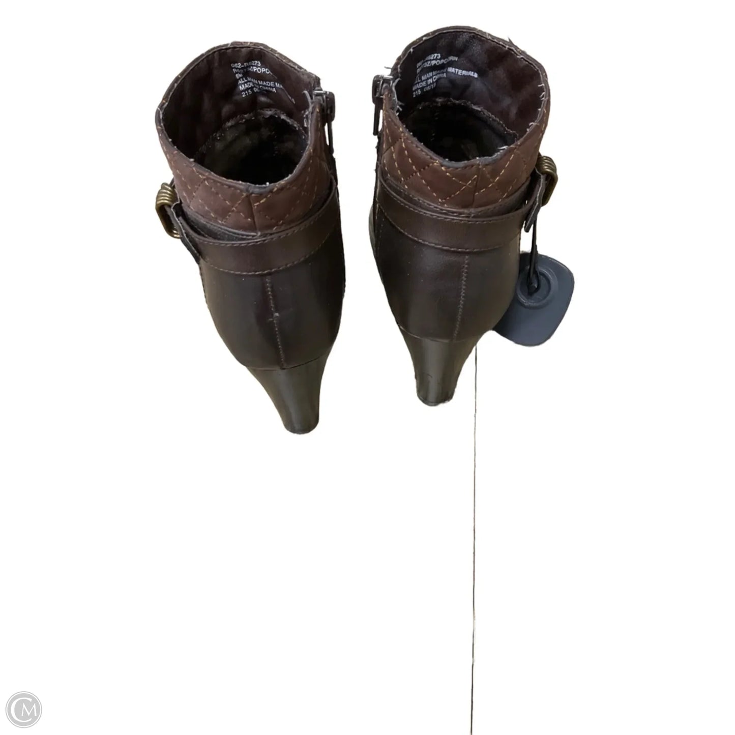 Boots Ankle Heels By Rialto In Brown, Size: 6