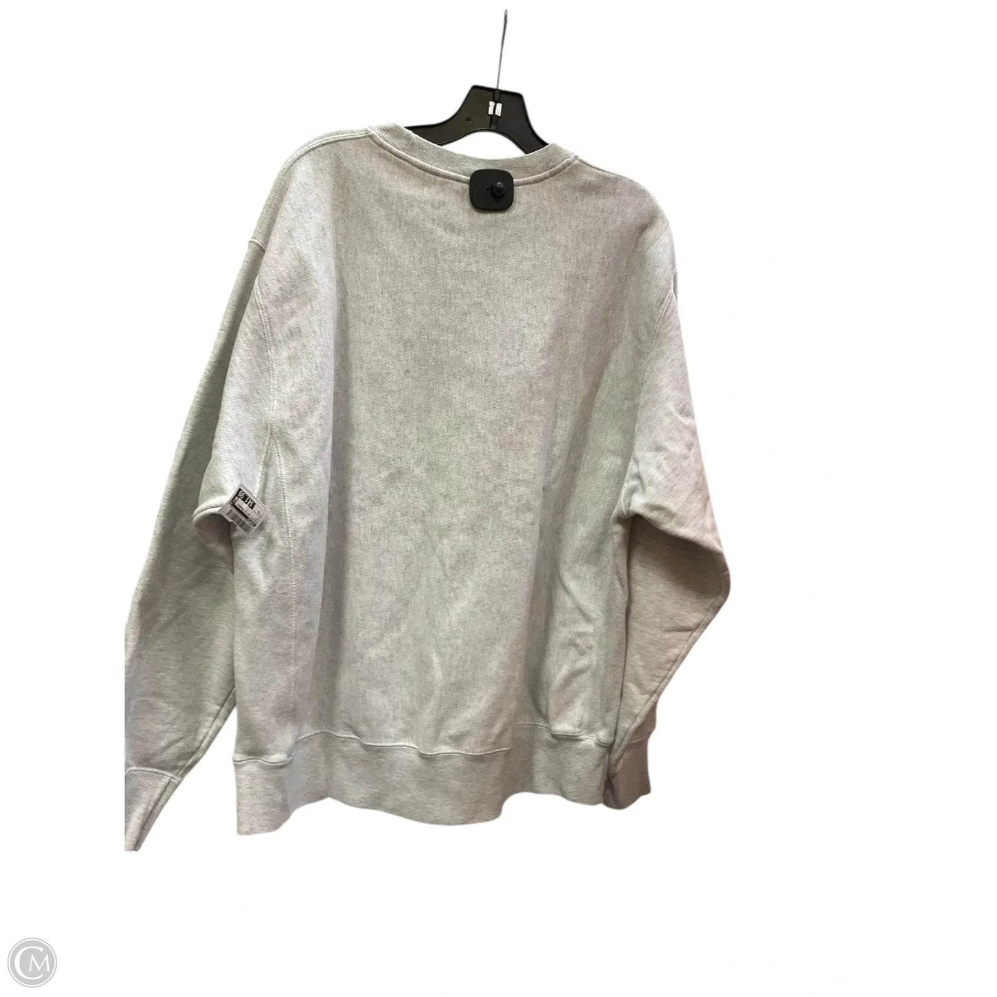 Athletic Top Long Sleeve Crewneck By Champion In Grey, Size: Xl