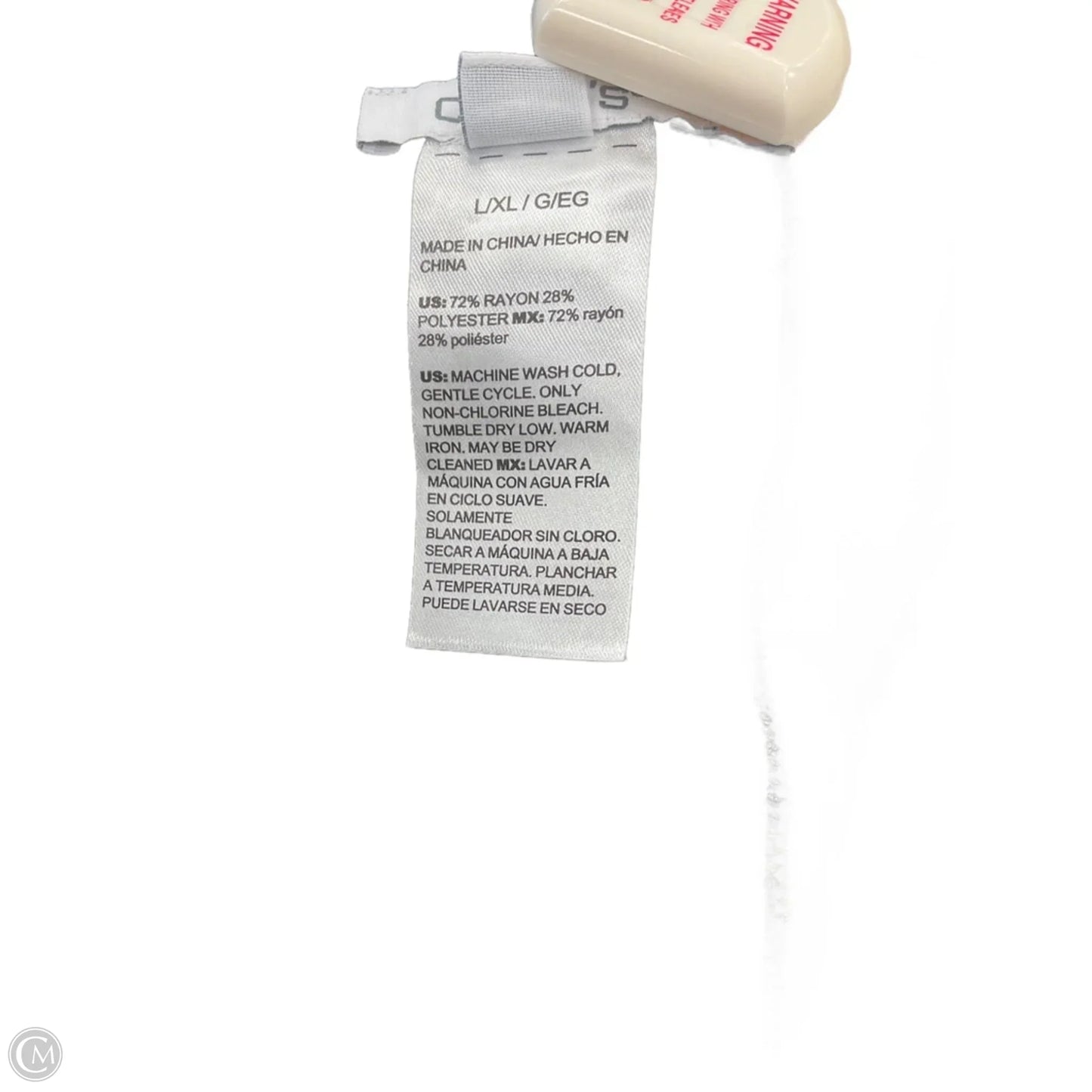 Poncho By Chicos In Black & White, Size: Xl