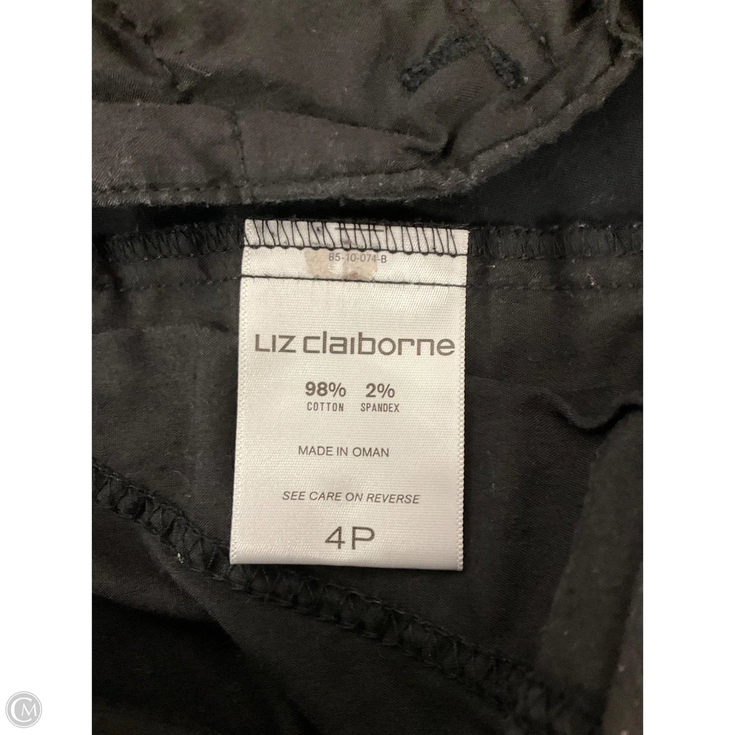 Shorts By Liz Claiborne In Black, Size: 4