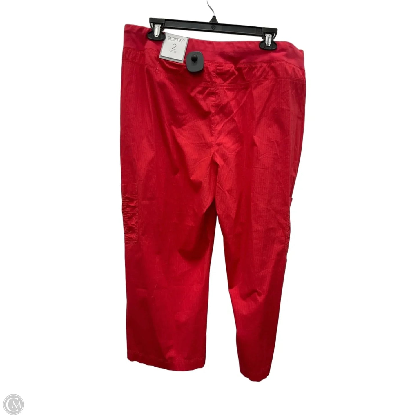 Capris By Zenergy By Chicos In Coral, Size: L