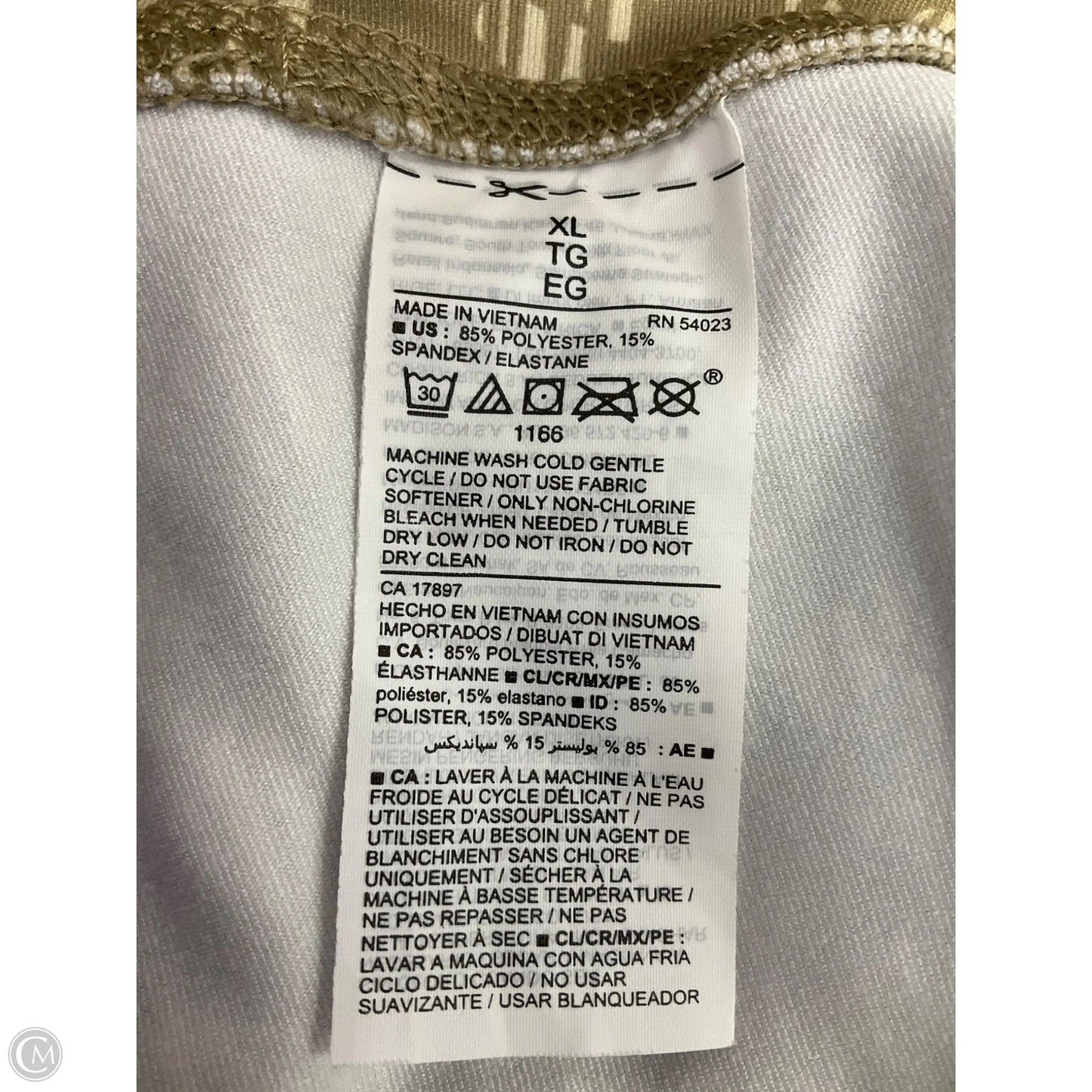 Athletic Leggings By Old Navy In Green, Size: Xl