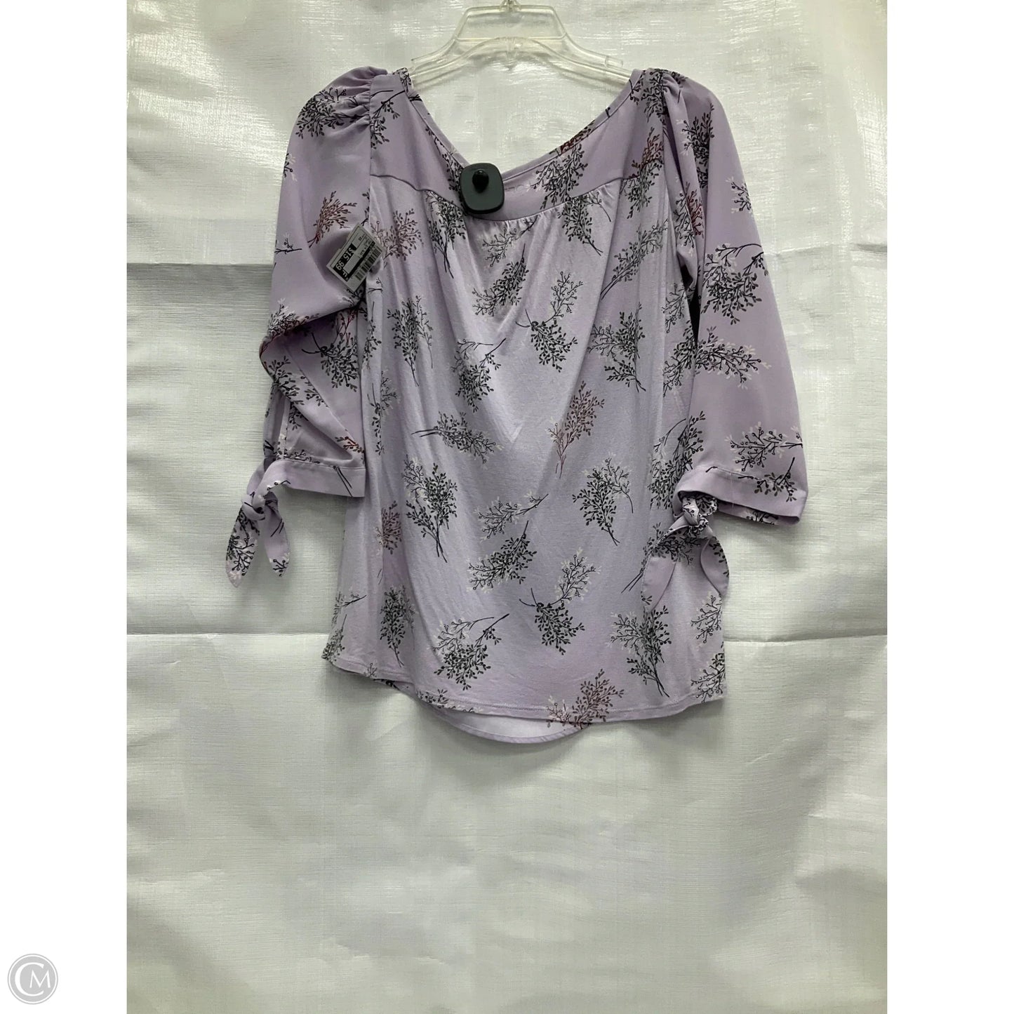 Top 3/4 Sleeve By Loft In Purple, Size: Xs