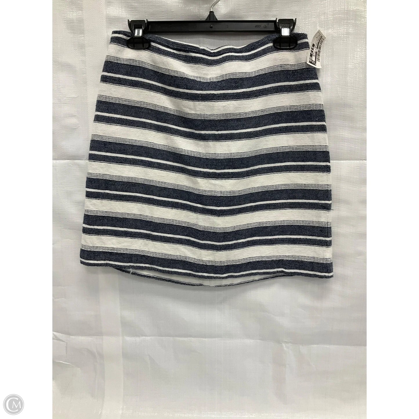 Skirt Mini & Short By Loft In Striped Pattern, Size: 4
