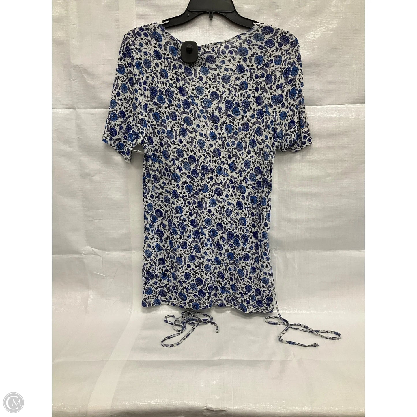 Top Short Sleeve By Lucky Brand In Floral Print, Size: M