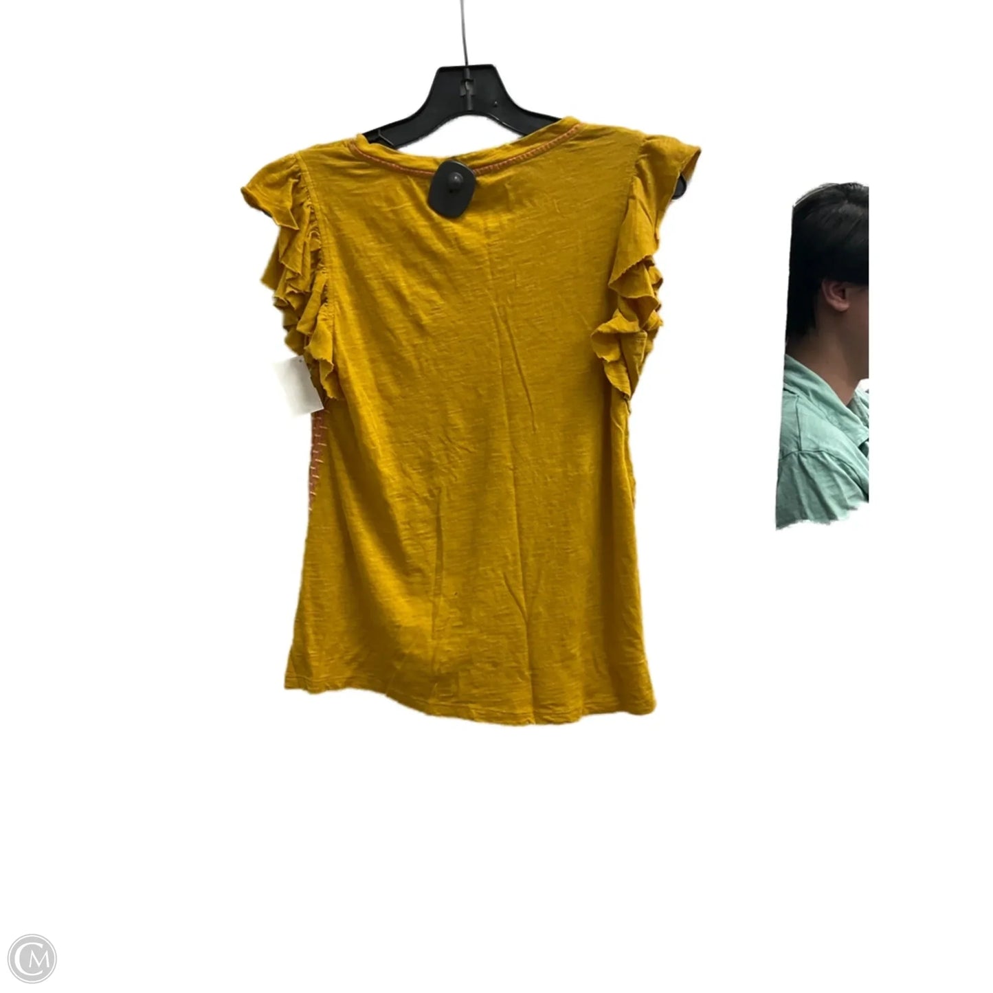 Top Short Sleeve By Sundance In Yellow, Size: Xs