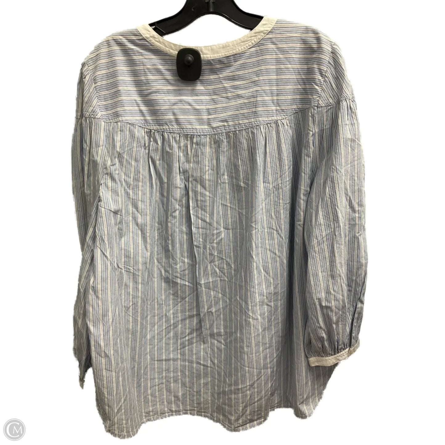 Top Long Sleeve By Loft In Striped Pattern, Size: Xxl