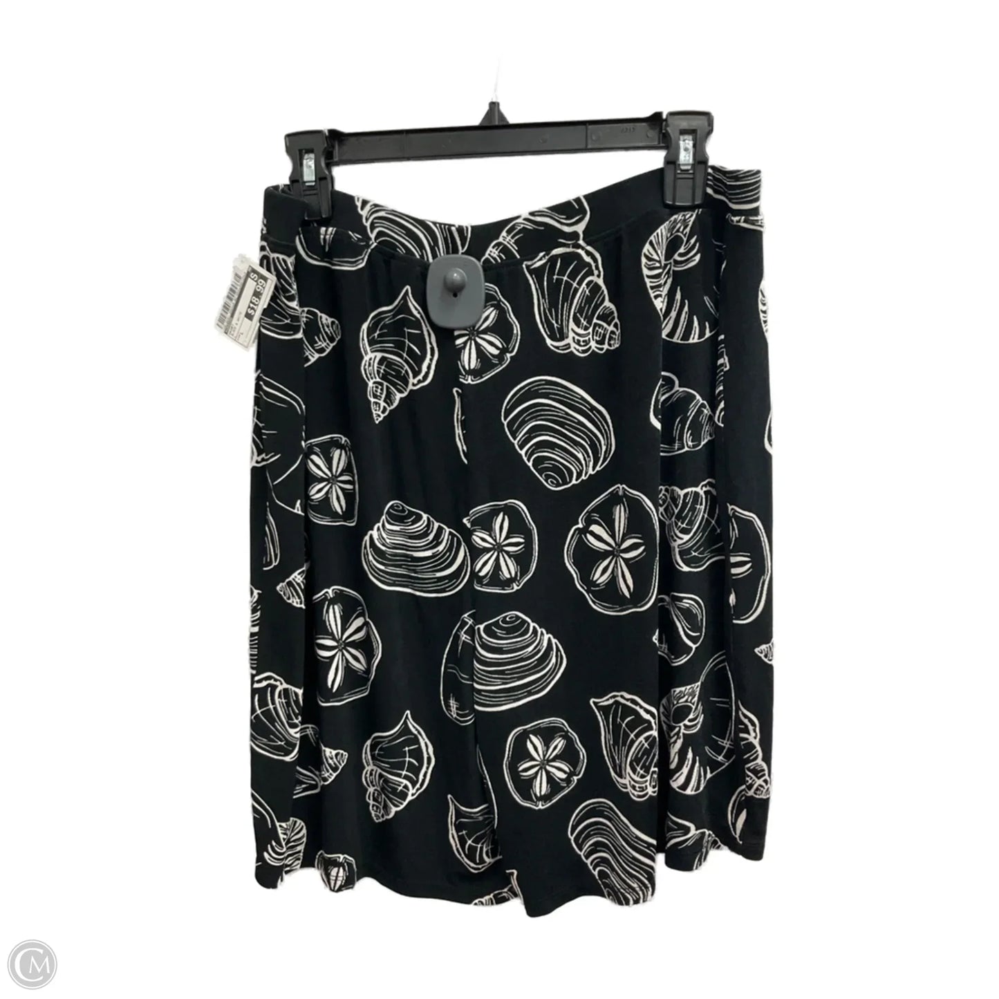 Skort By Chicos In Black & White, Size: L