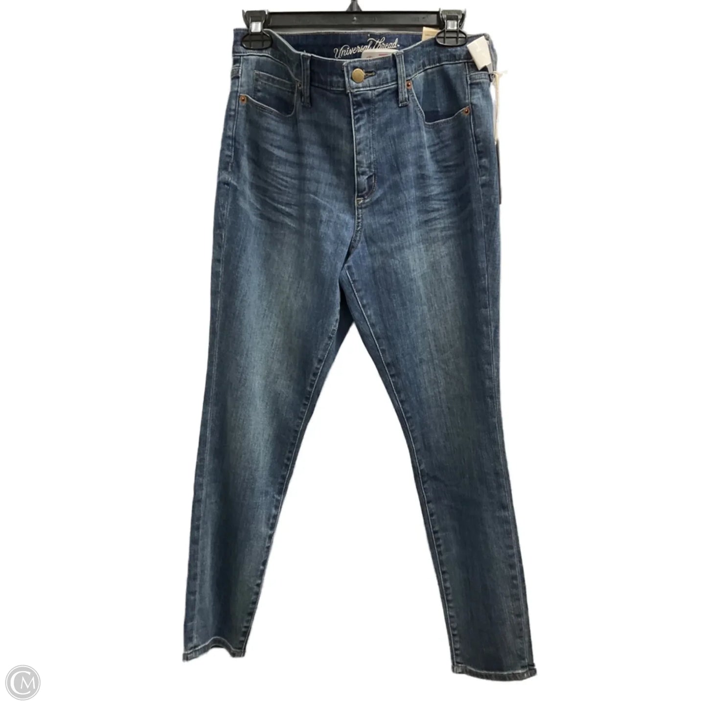 Jeans Skinny By Universal Thread In Blue Denim, Size: 8