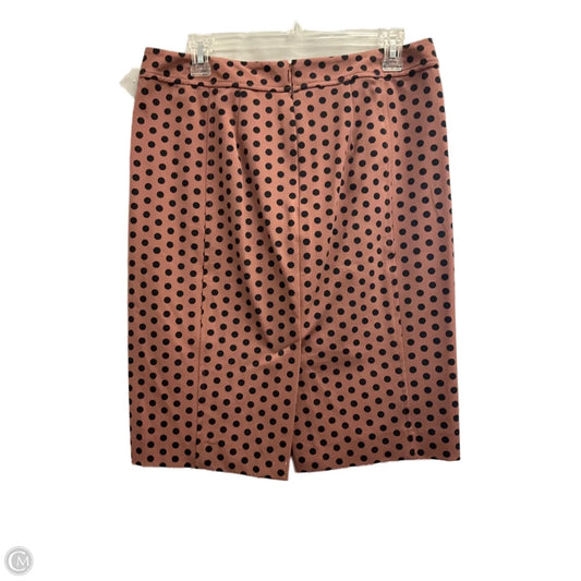 Skirt Midi By Loft In Polkadot Pattern, Size: 8