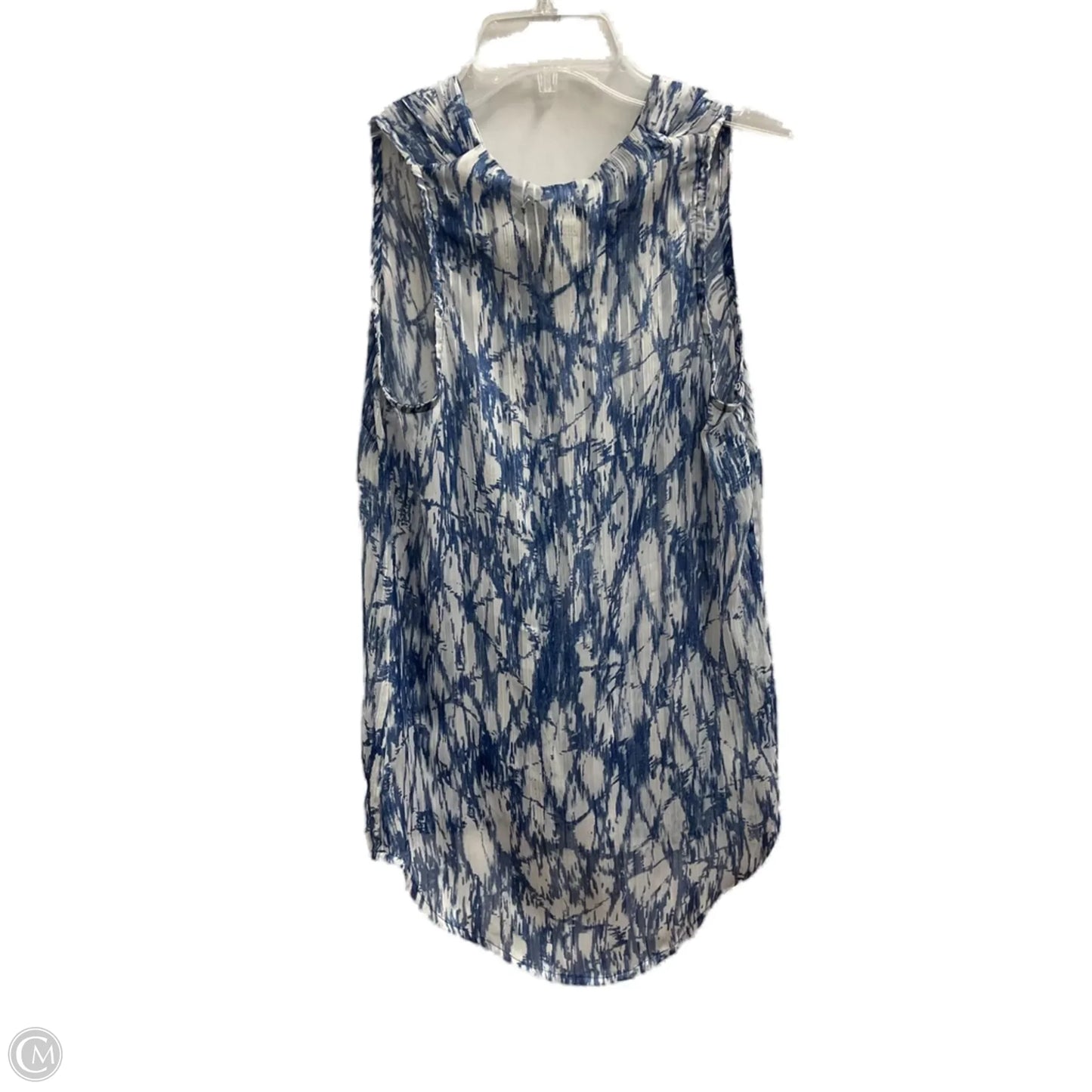 Top Sleeveless By Cynthia Rowley In Blue & White, Size: Xs