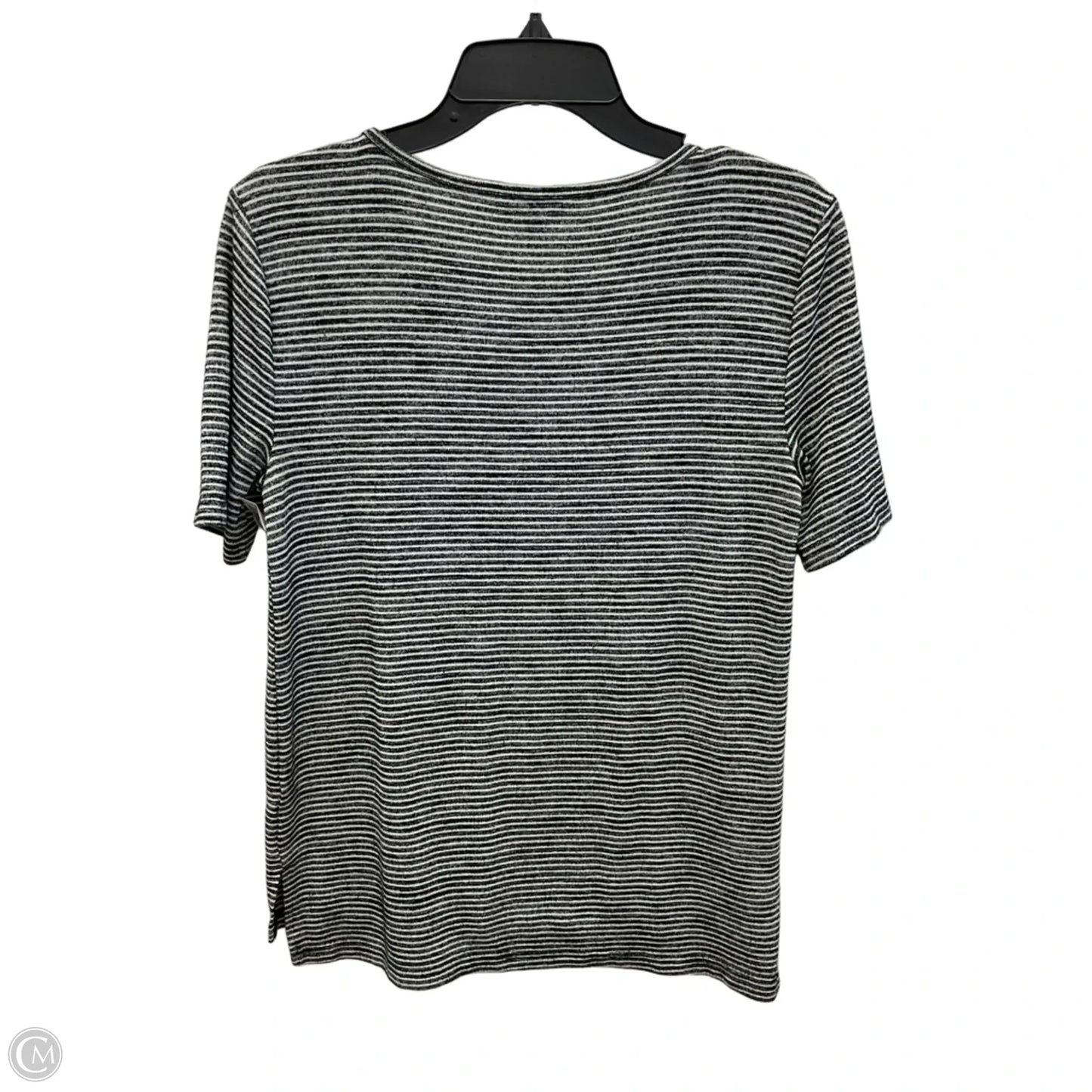 Top Short Sleeve By Banana Republic In Striped Pattern, Size: S