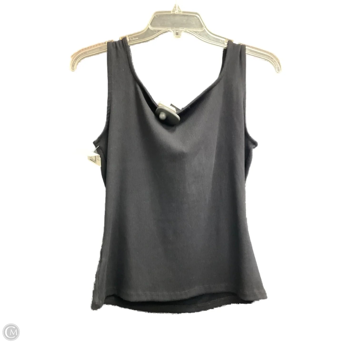 Top Sleeveless By Tahari In Black, Size: L