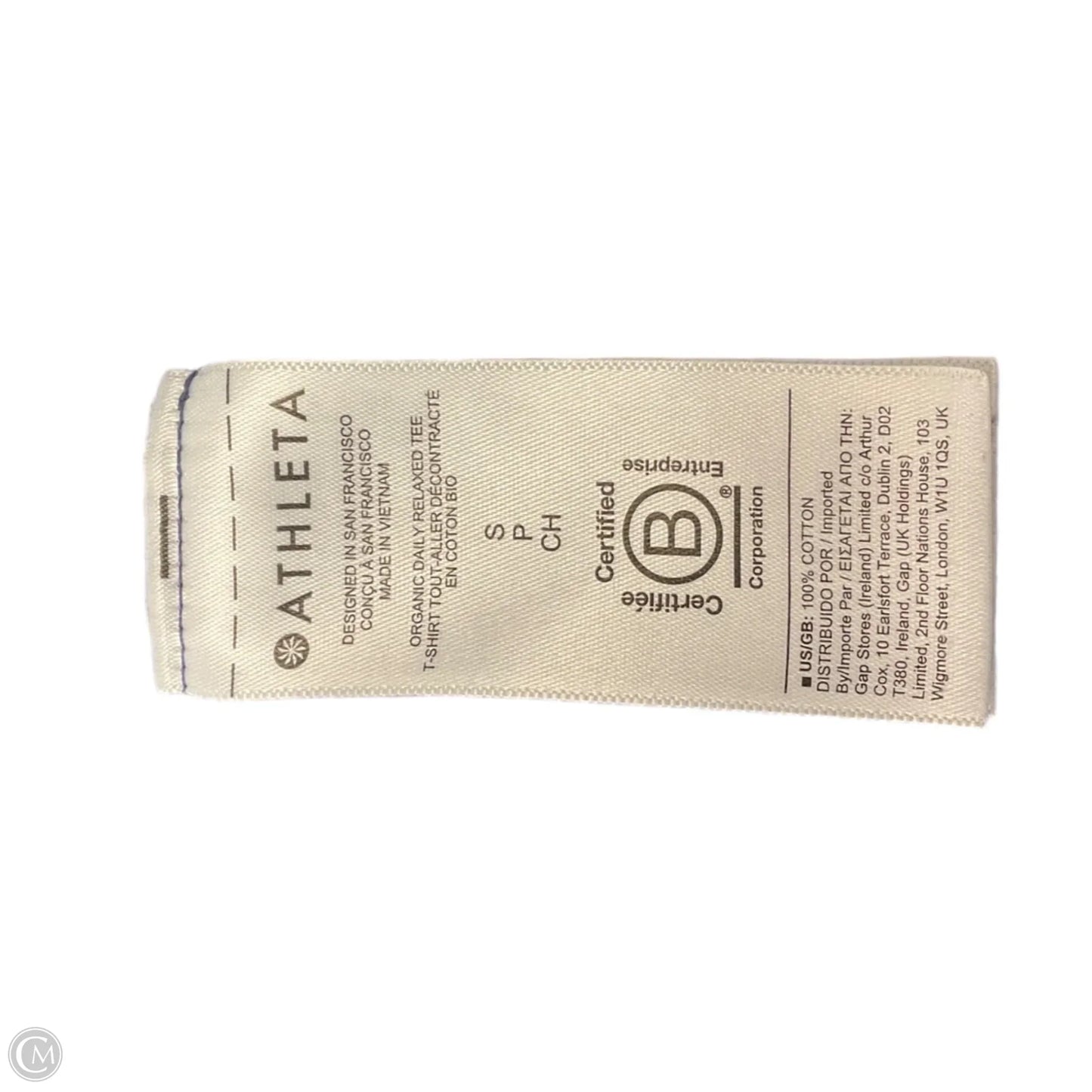 Athletic Top Short Sleeve By Athleta In Blue, Size: S