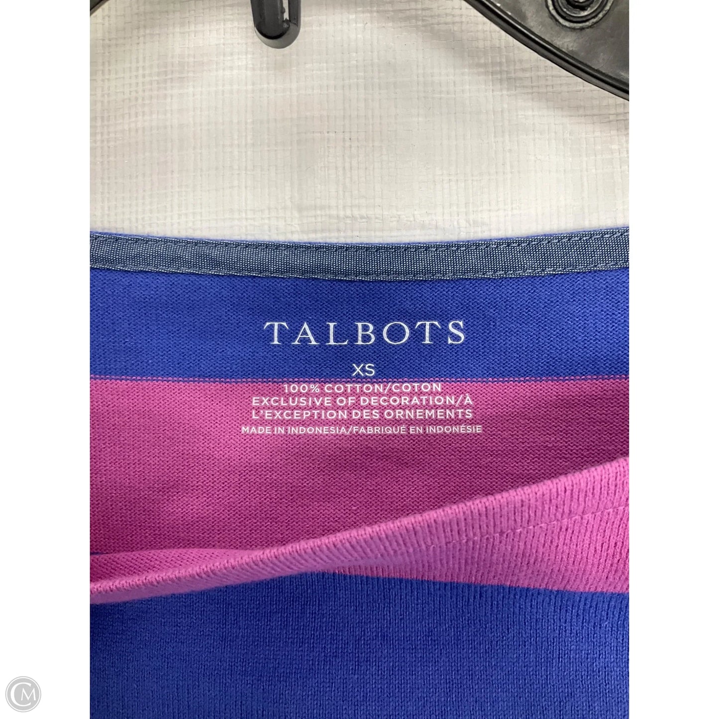 Top Long Sleeve By Talbots In Multi-colored, Size: Xs