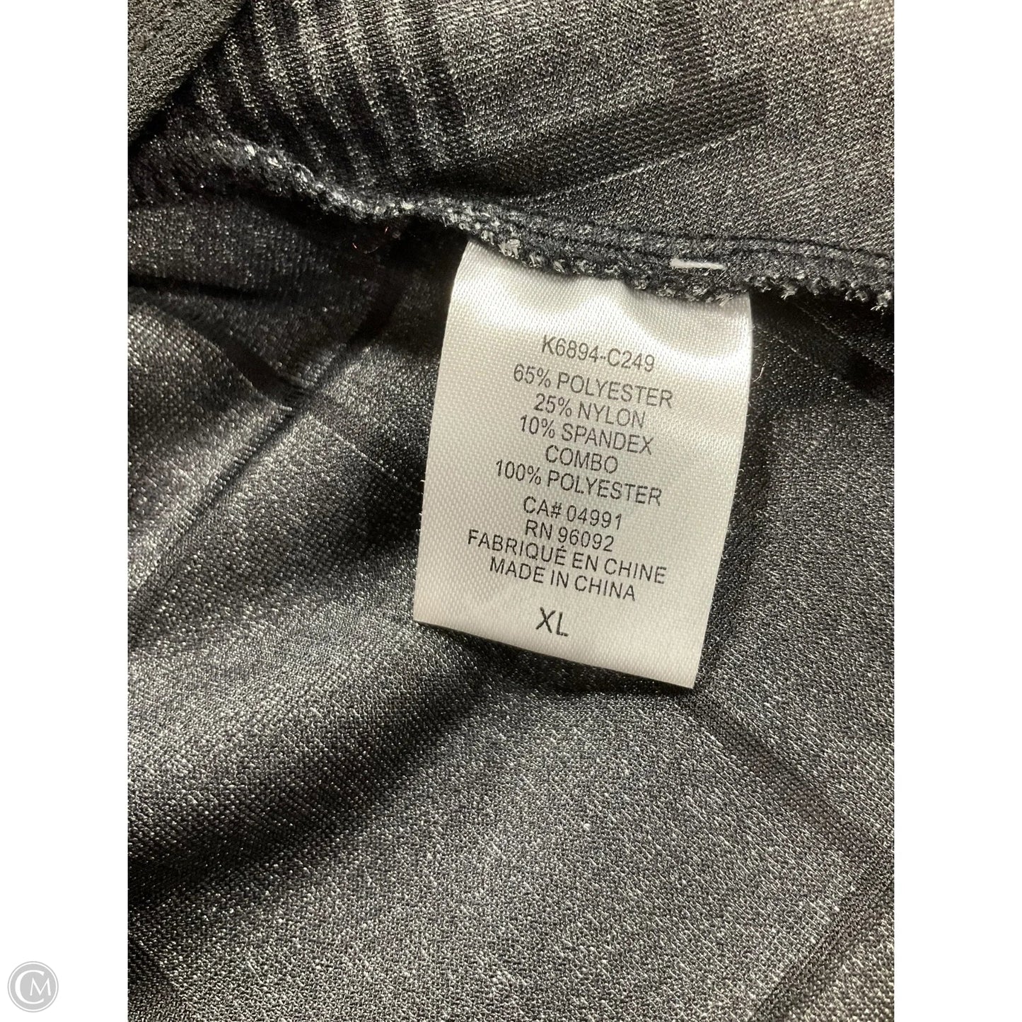 Top Long Sleeve By Katherine Barclay In Black, Size: Xl