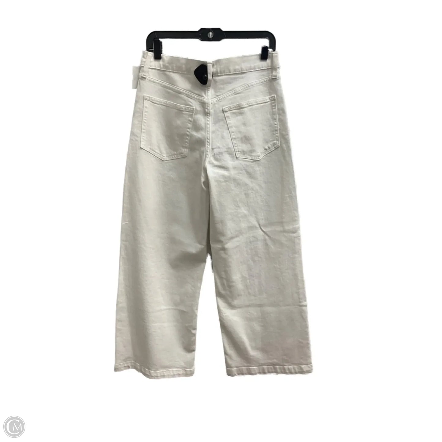 Jeans Flared By Gap In White Denim, Size: 8