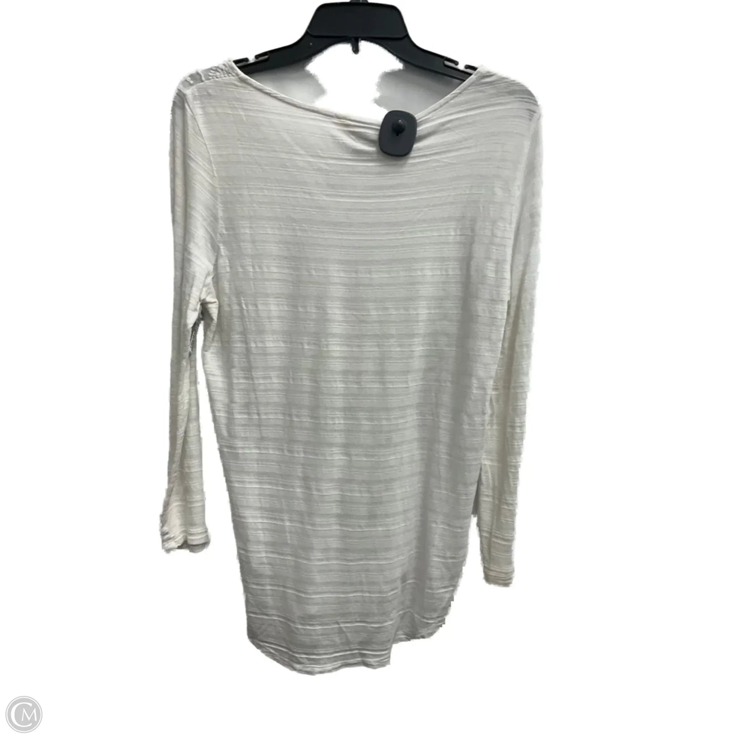 Top Long Sleeve By Lucky Brand In White, Size: M