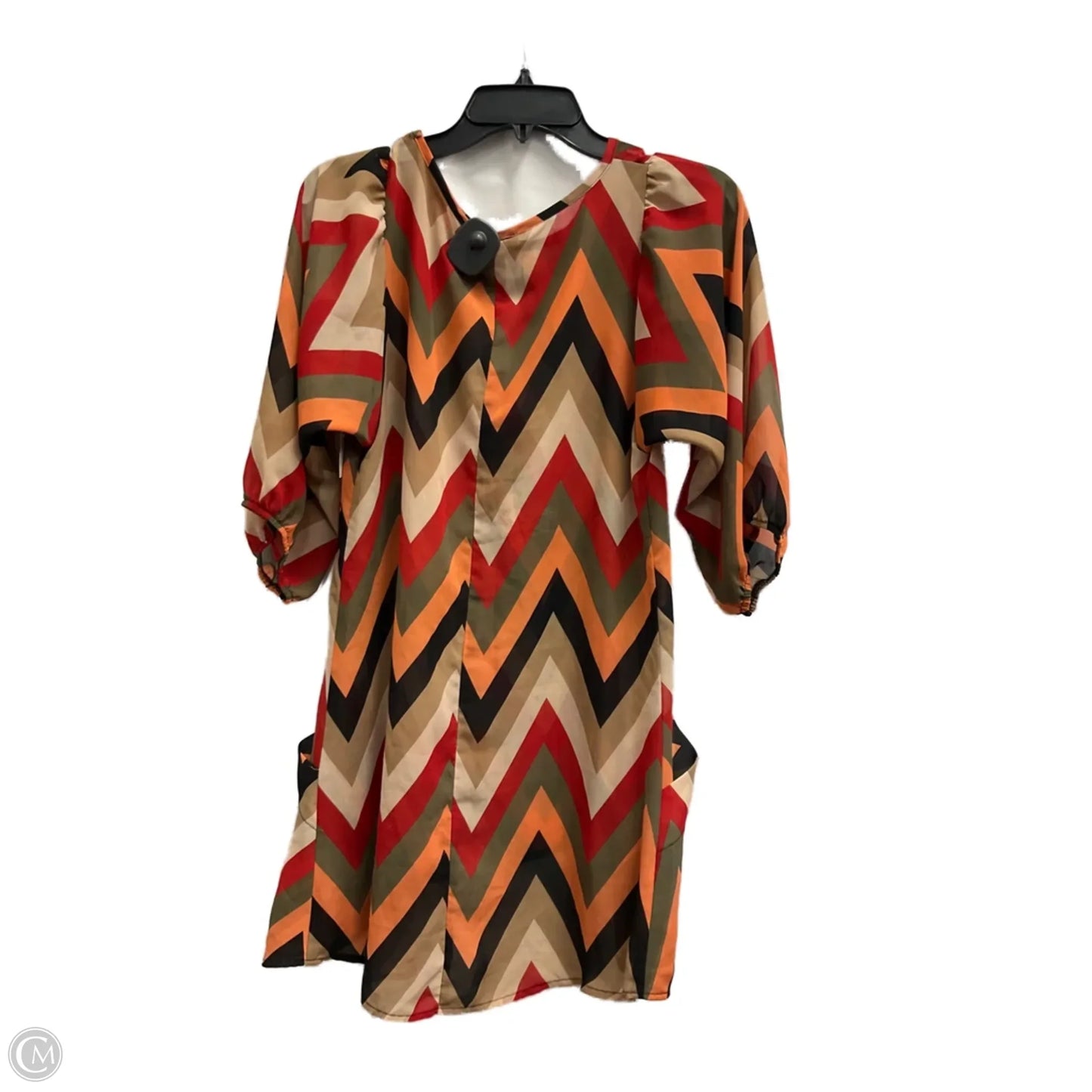 Top 3/4 Sleeve By Lily White In Multi-colored, Size: M