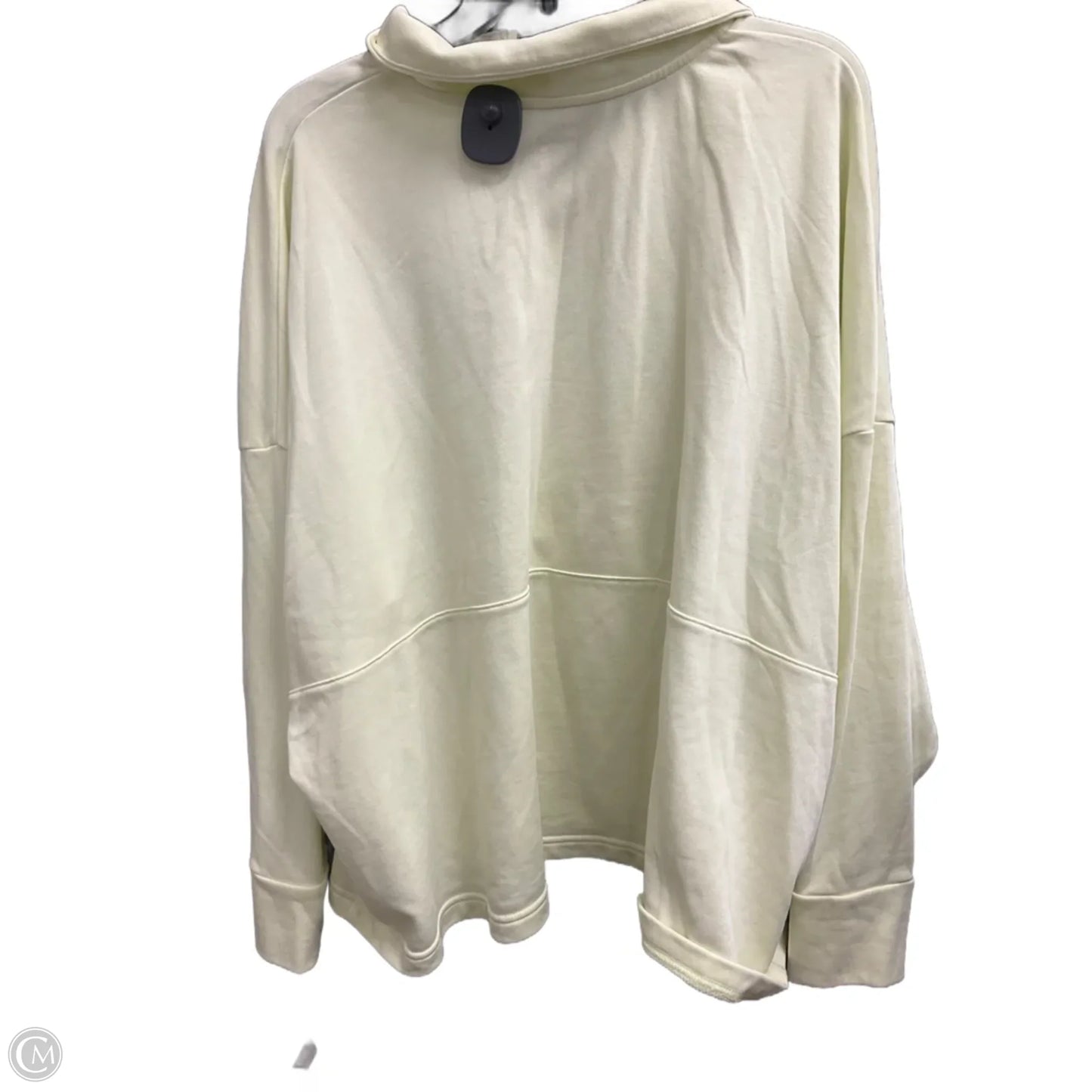 Athletic Top Long Sleeve Collar By Under Armour In Green, Size: 1x