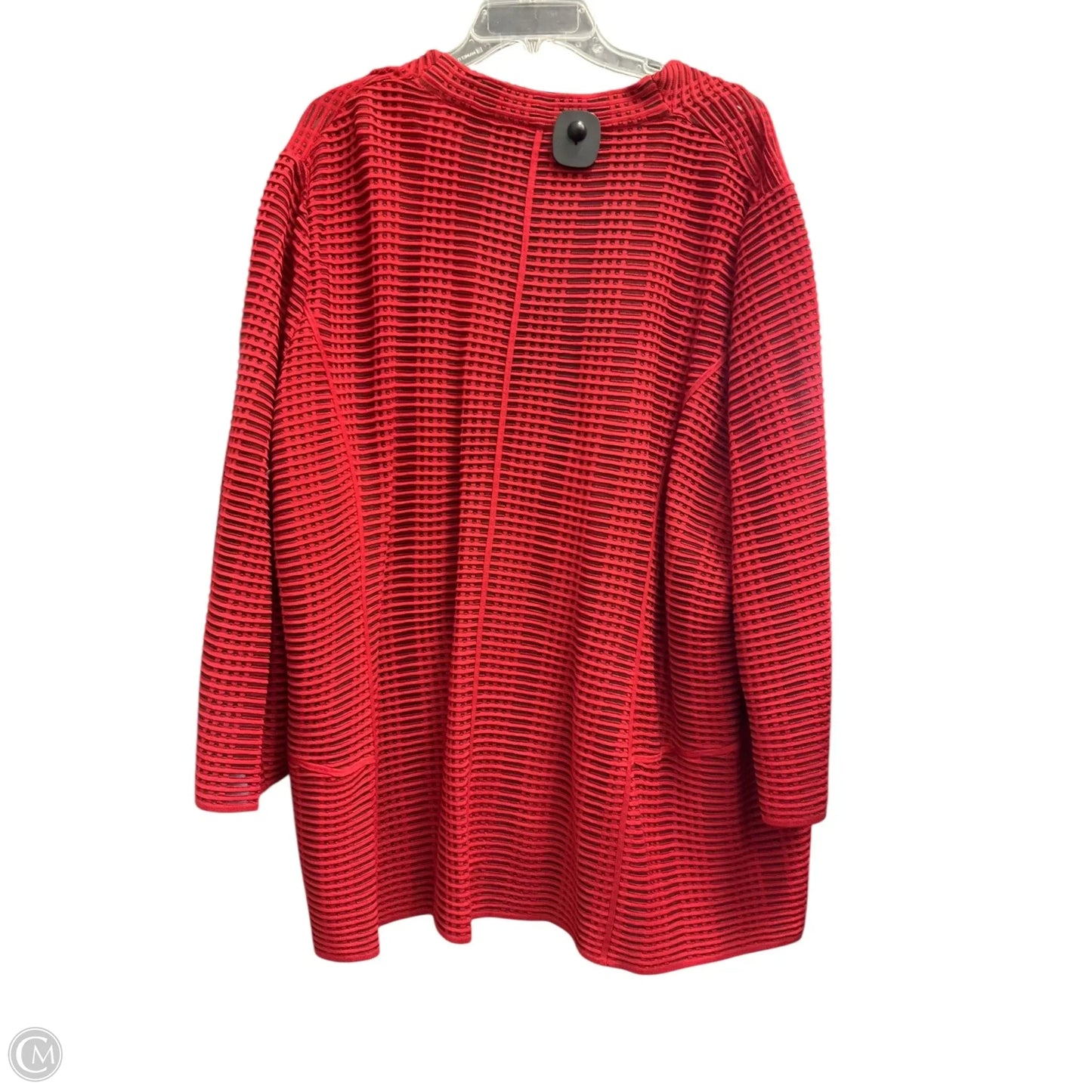 Cardigan By Misook In Red, Size: 2x