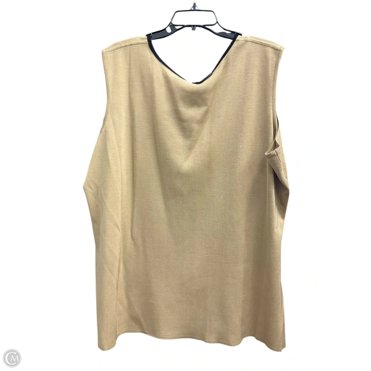 Top Sleeveless By Misook In Black, Size: 2x