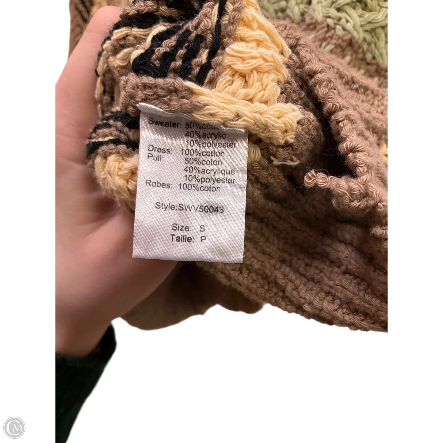 Vest Sweater By Elan In Beige, Size: S