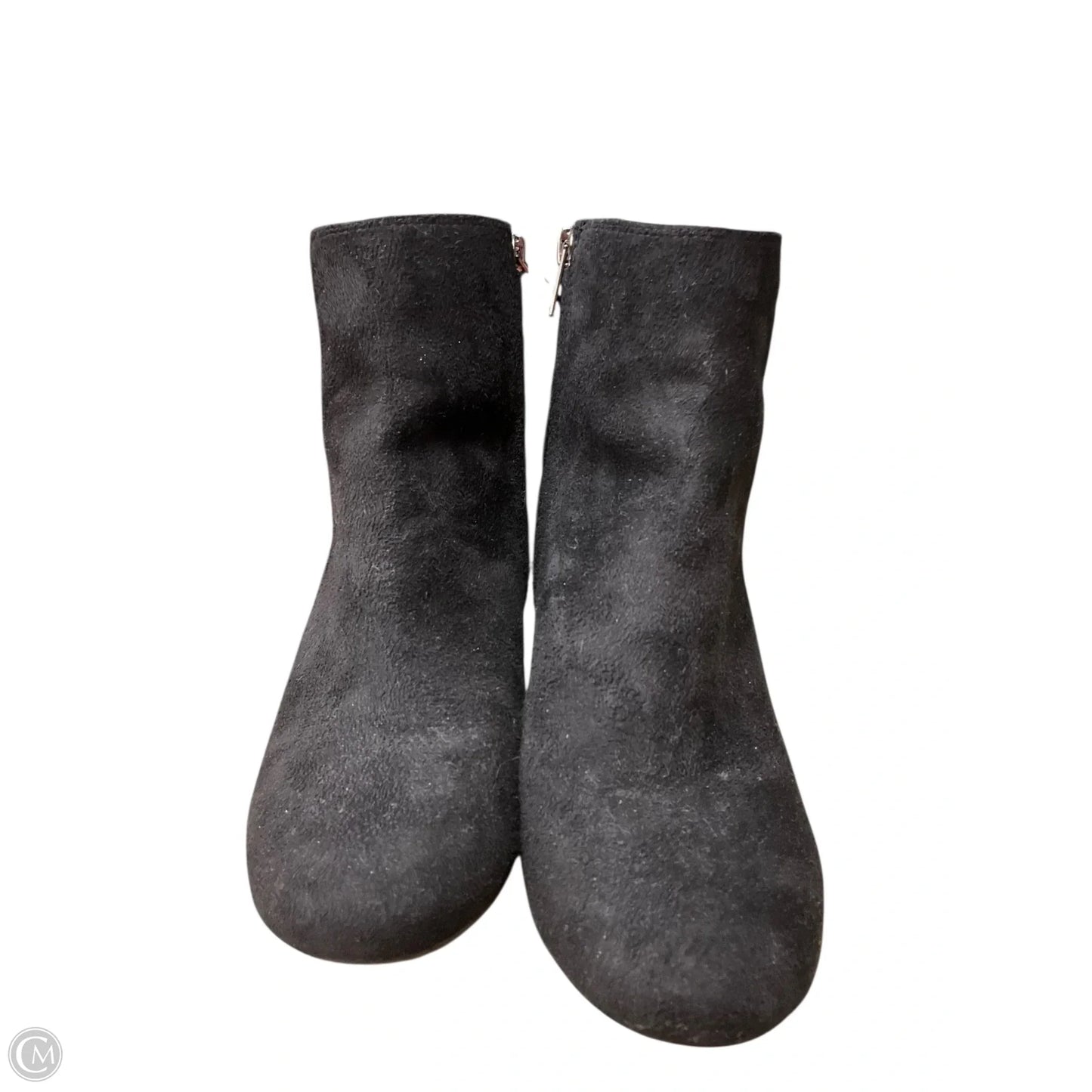Boots Ankle Heels By Rebel In Black, Size: 7