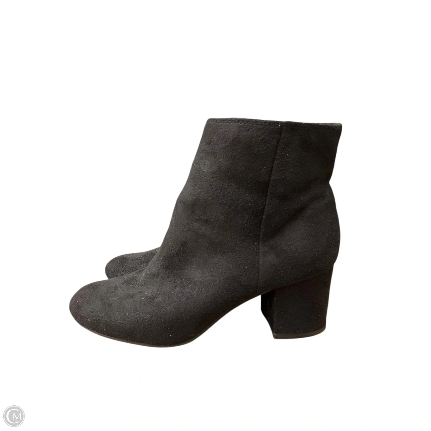 Boots Ankle Heels By Rebel In Black, Size: 7