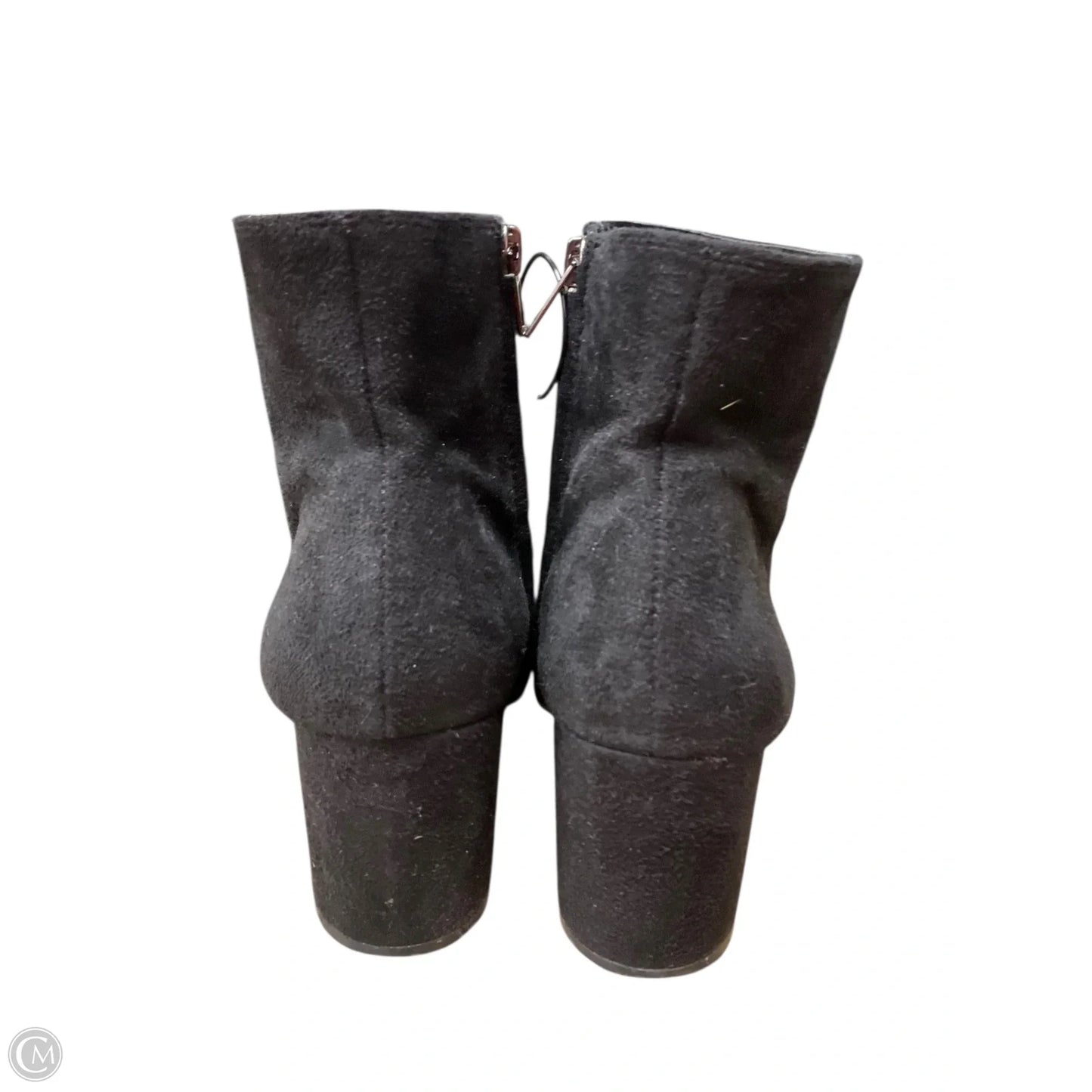 Boots Ankle Heels By Rebel In Black, Size: 7