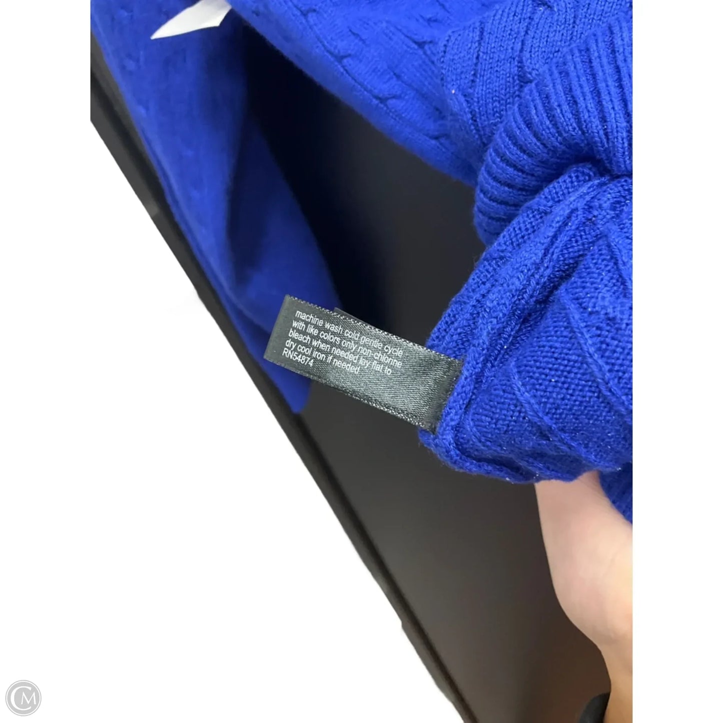 Top 3/4 Sleeve By Limited In Blue, Size: L