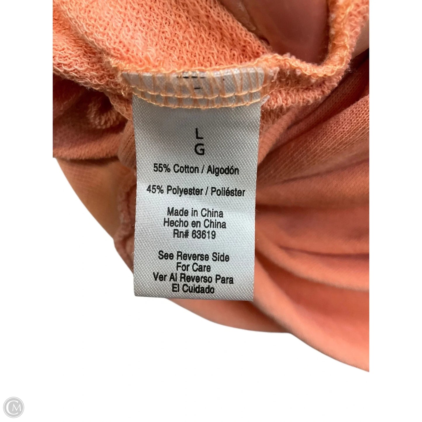 Sweatshirt Crewneck By The Sweatshirt Project In Orange, Size: L